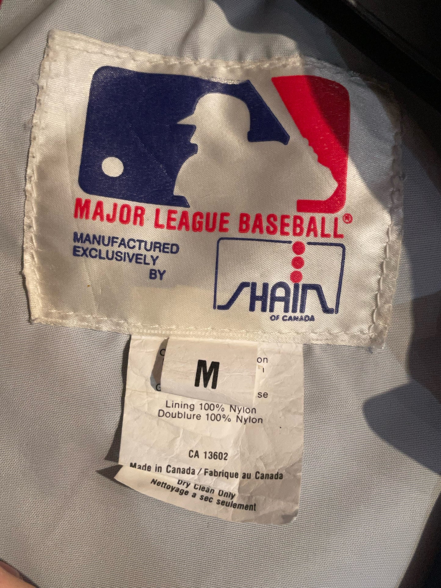 VINTAGE CLEVELAND INDIANS MLB SATIN JACKET SZ: M