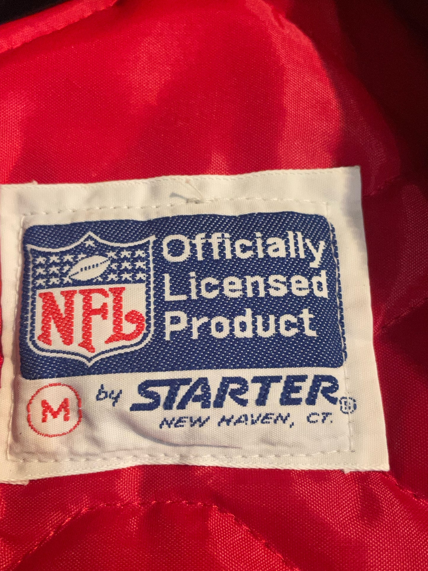 VINTAGE STARTER NEW YORK GIANTS SATIN JACKET SZ: M