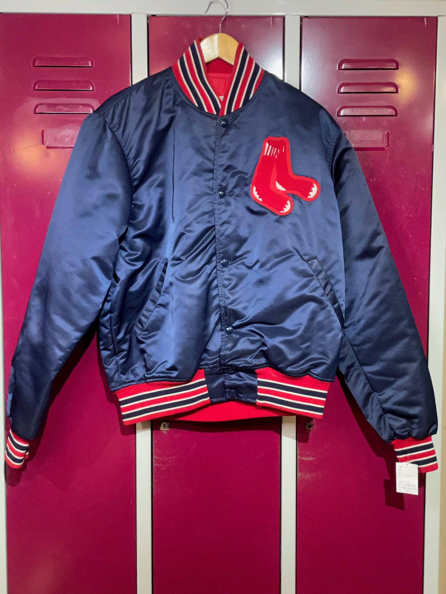 VINTAGE STARTER BOSTON RED SOX MLB SATIN JACKET SZ: L