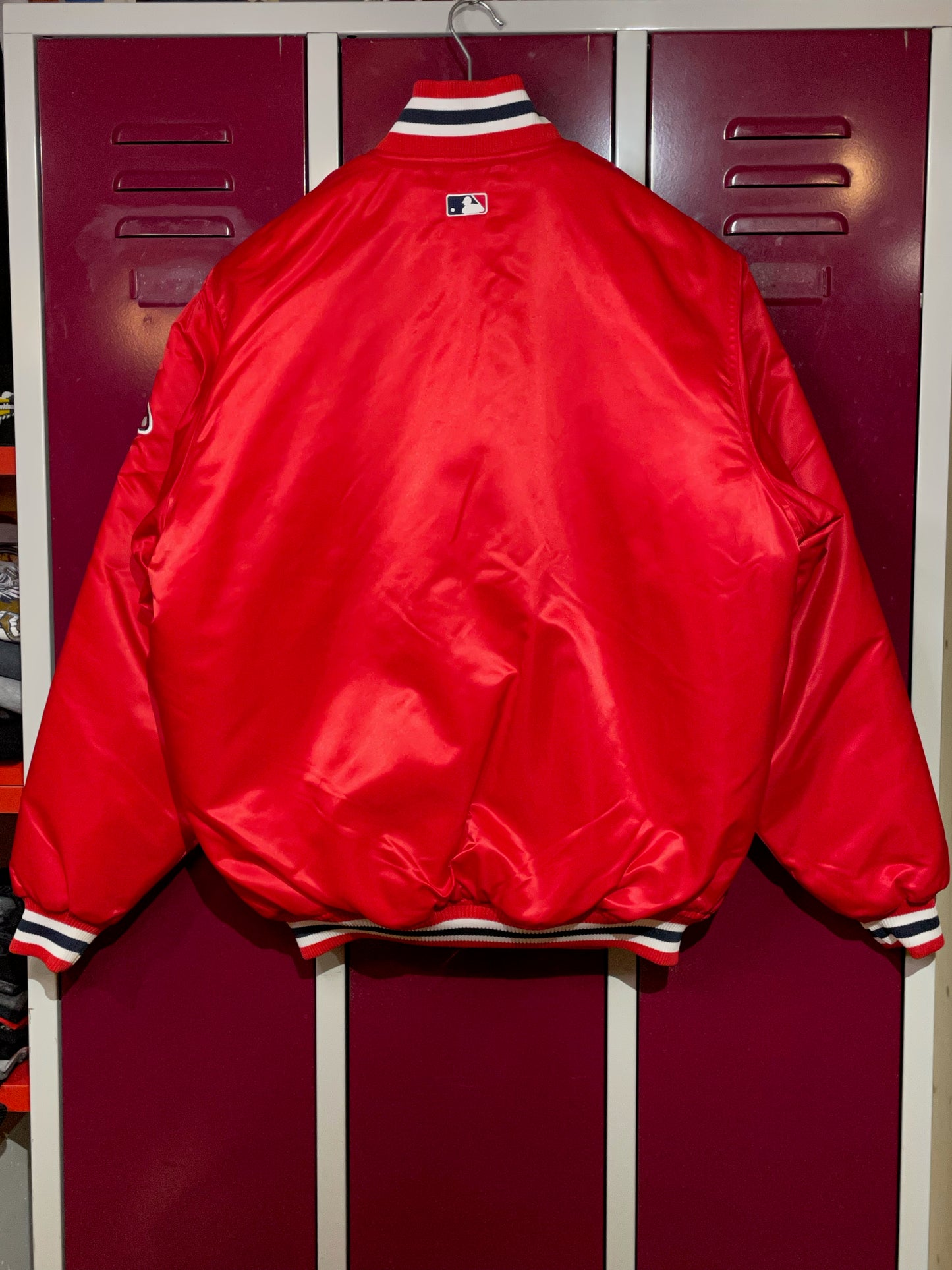 VINTAGE MAJESTIC BOSTON RED SOX MLB SATIN JACKET SZ: L