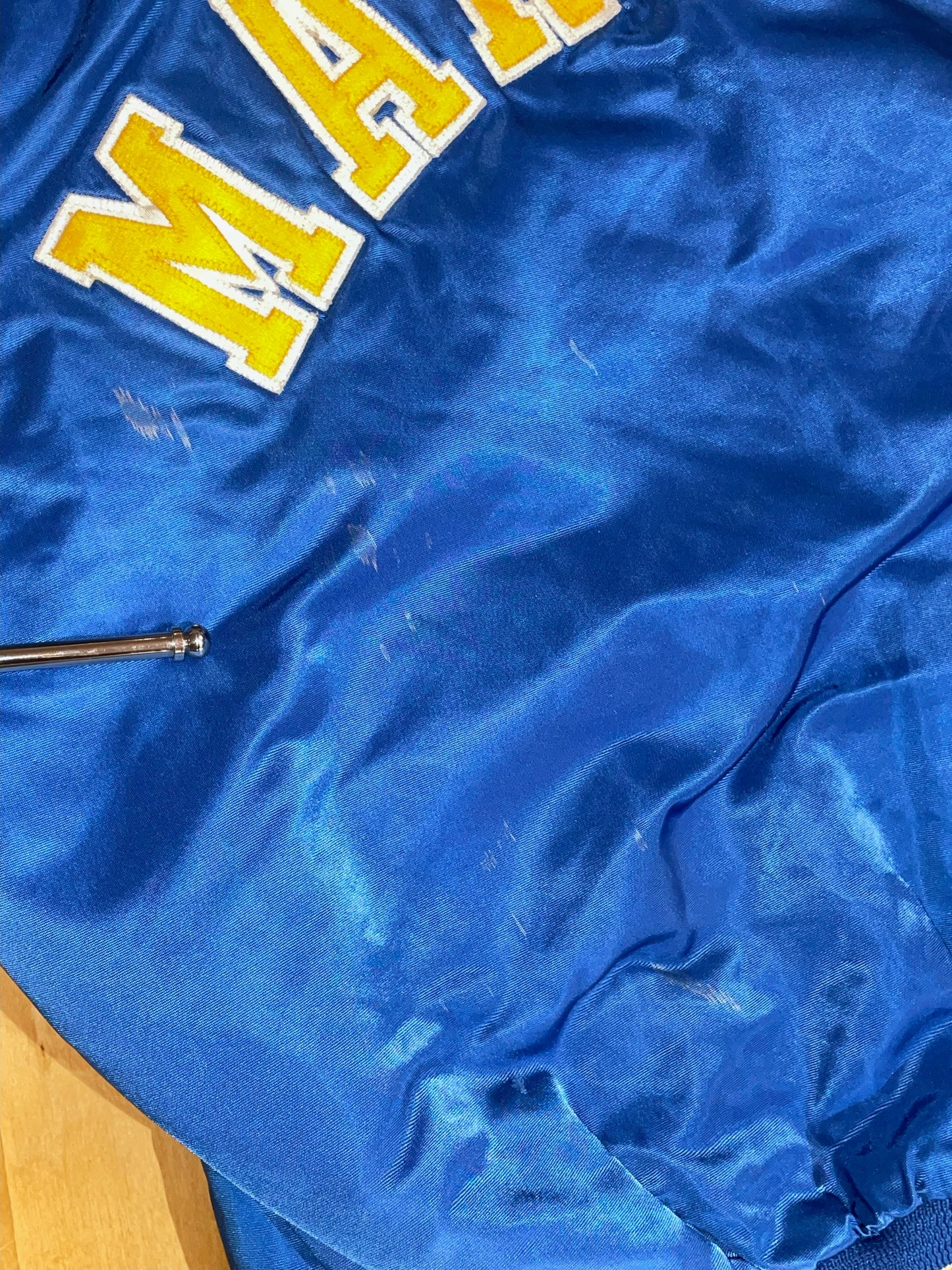 VINTAGE CHALK LINE SEATTLE MARINERS MLB SATIN JACKET SZ: XL