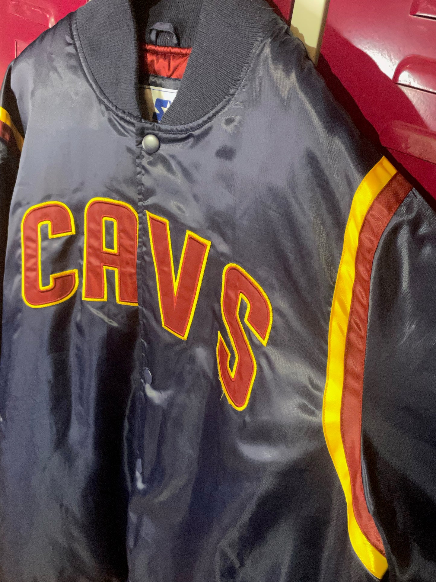 STARTER CLEVELAND CAVALIERS NBA RETRO SATIN JACKET SZ: XXL