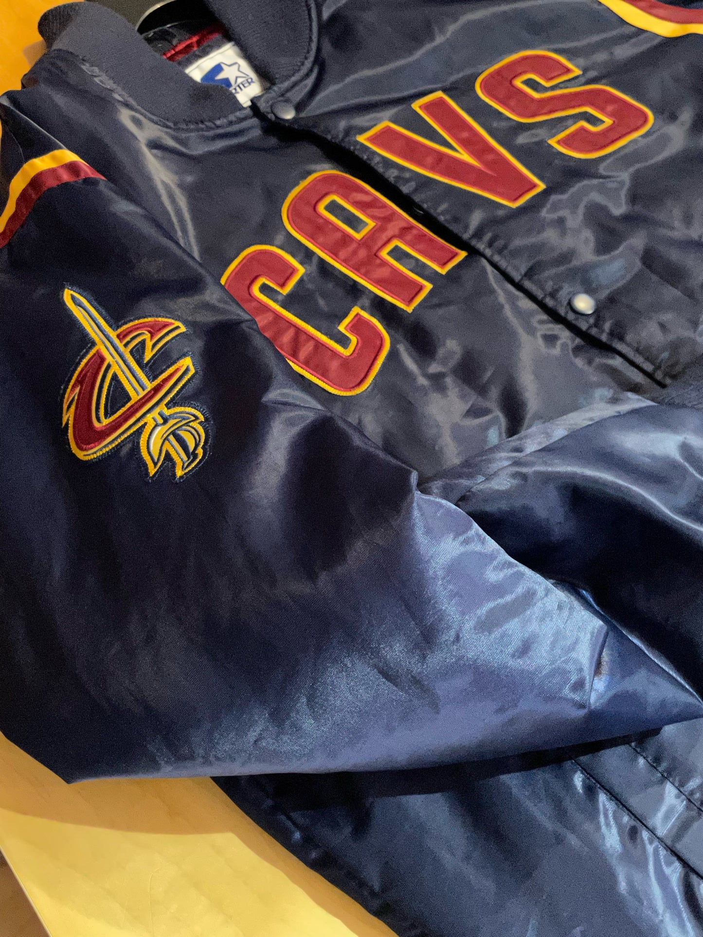 STARTER CLEVELAND CAVALIERS NBA RETRO SATIN JACKET SZ: XXL