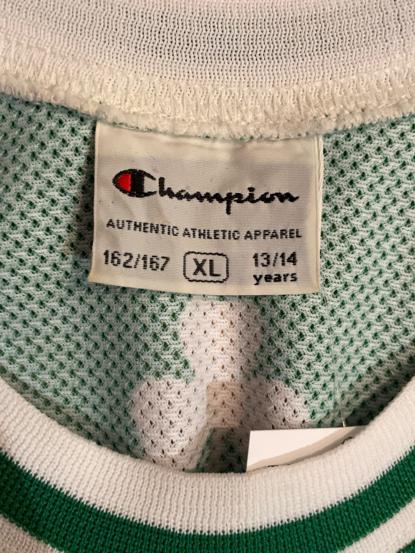 "KIDS" CHAMPION BOSTON CELTICS KEVIN GARNETT NBA JERSEY SZ: 162/167 - 13/14YRS - XL KIDS