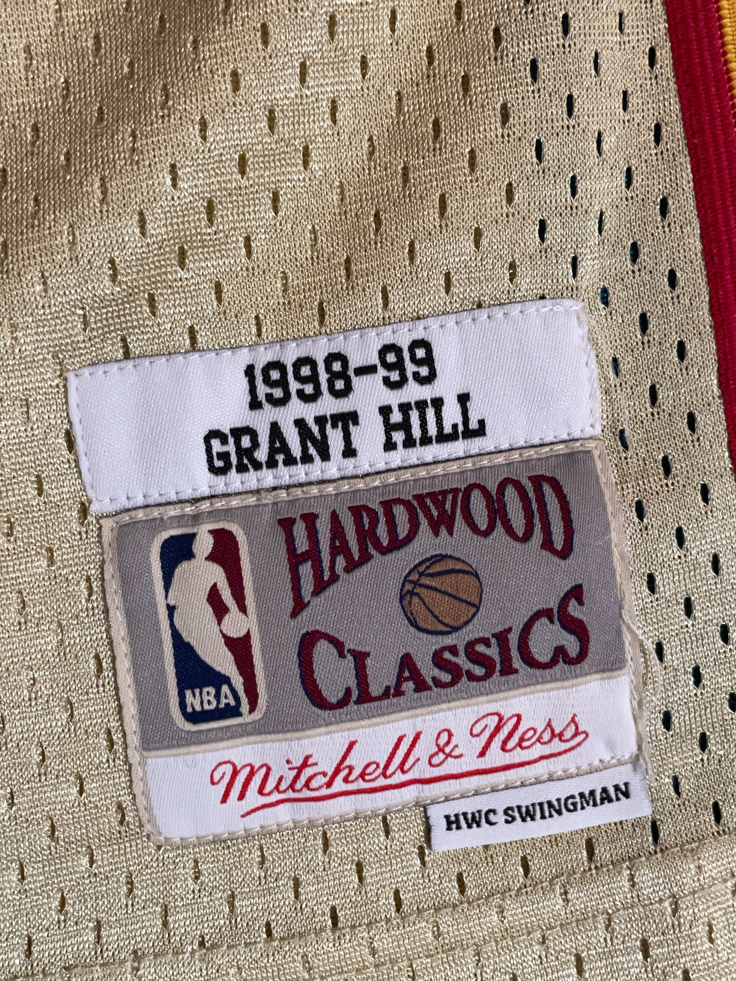 MITCHELL & NESS DETROIT PISTONS GRANT HILL NBA JERSEY  SZ: S