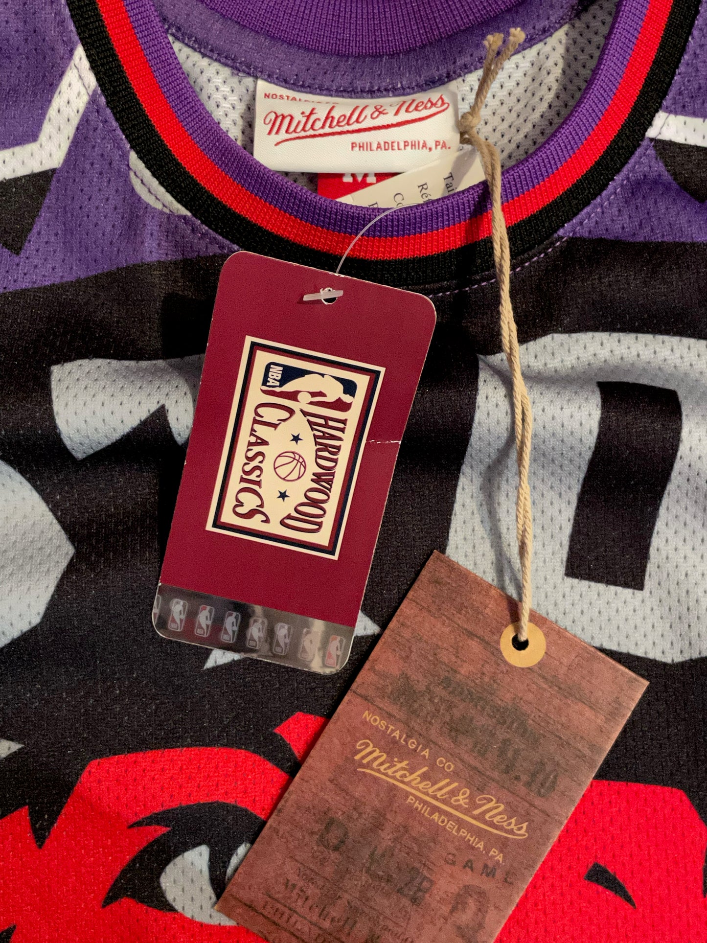 "NEW" MITCHELL & NESS TORANTO RAPTORS NBA JERSEY SZ: M