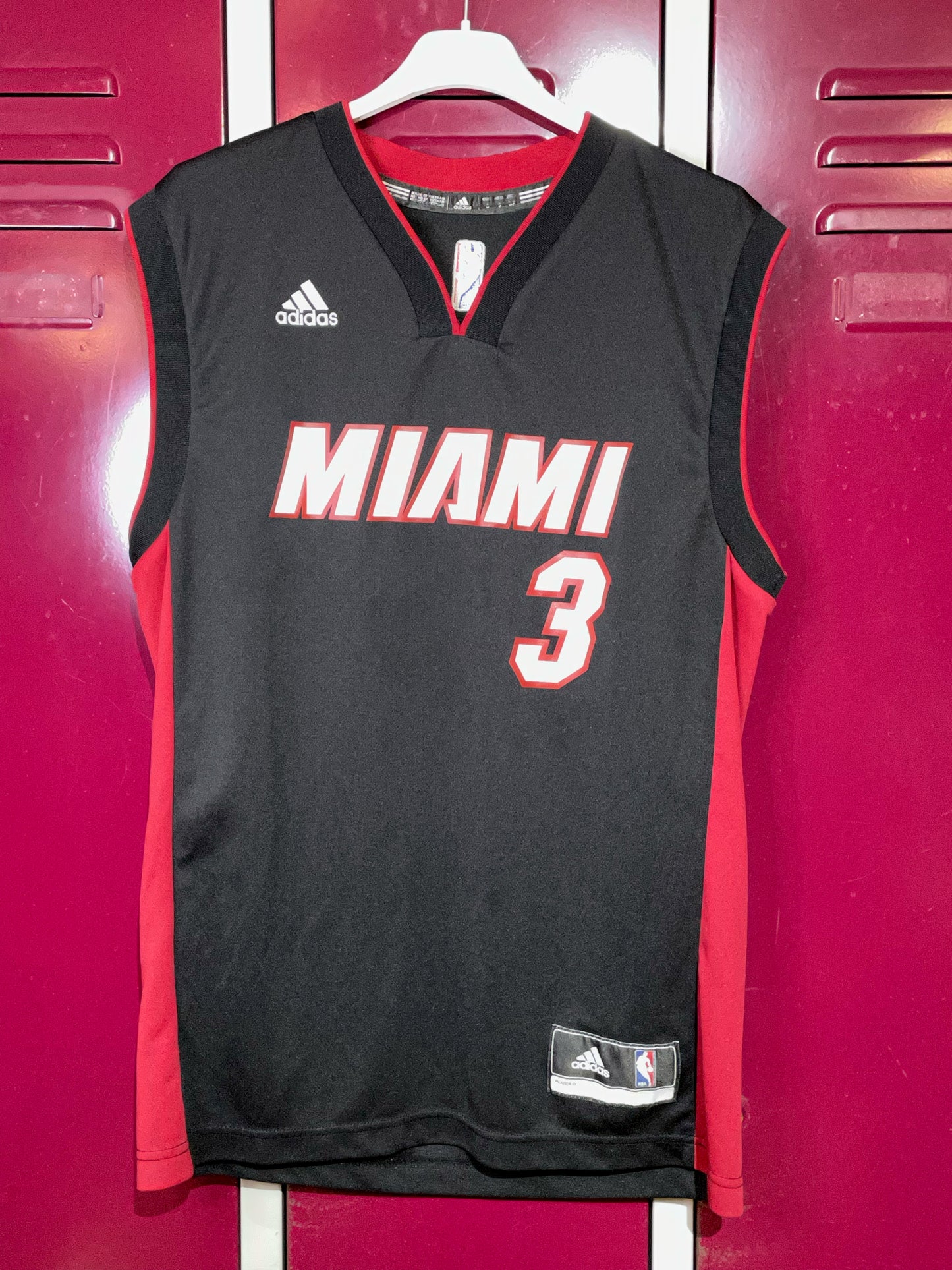 ADIDAS MIAMI HEAT DWAYNE WADE NBA JERSEY SZ: S