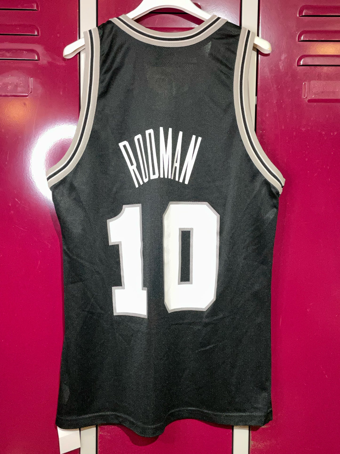 CHAMPION SAN ANTONIO SPURS DENNIS RODMAN NBA JERSEY SZ: M
