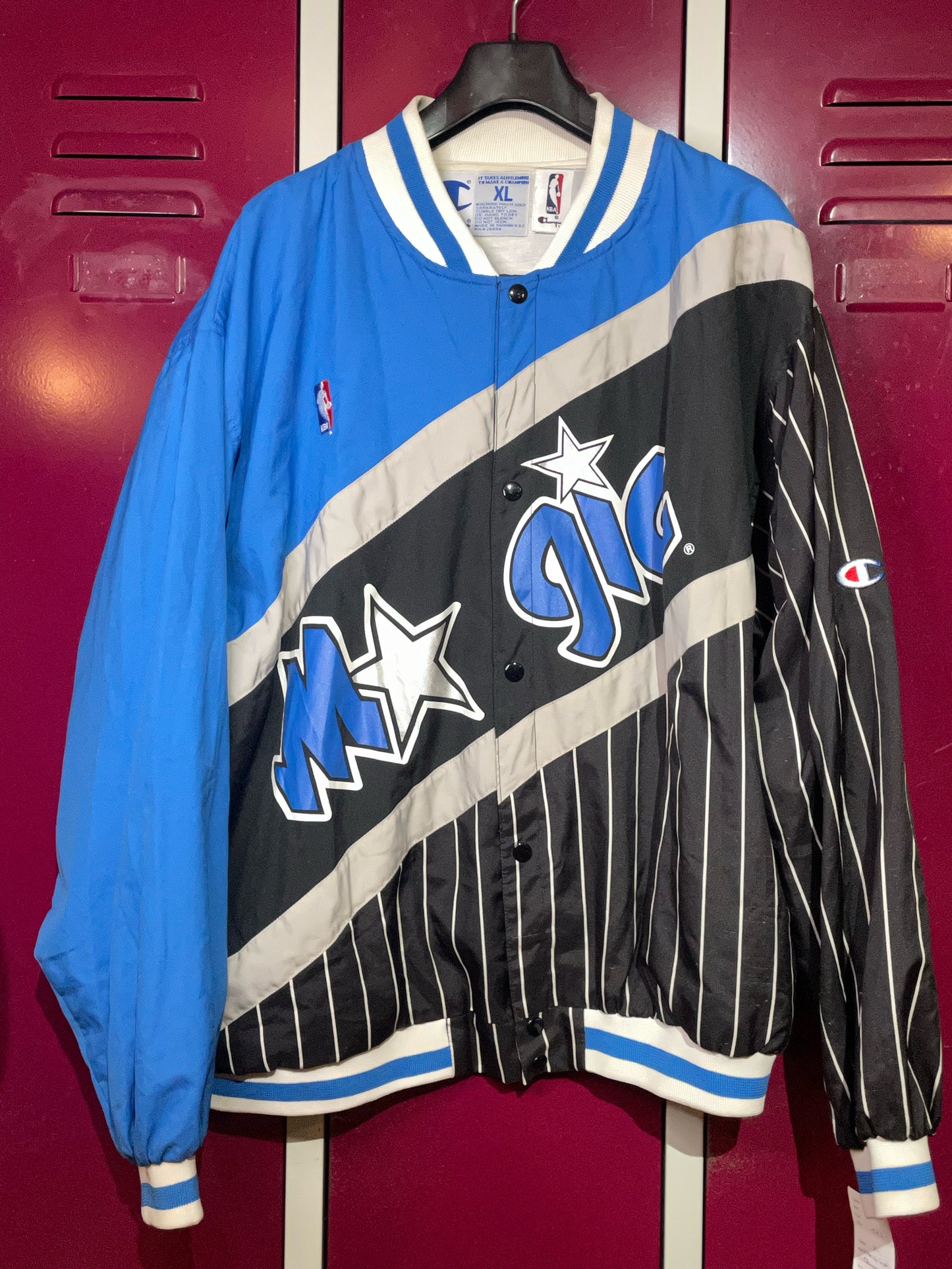 VINTAGE CHAMPION MAGIC ORLANDO COMPLETE WARM UP JACKET & PANTS SZ: XL