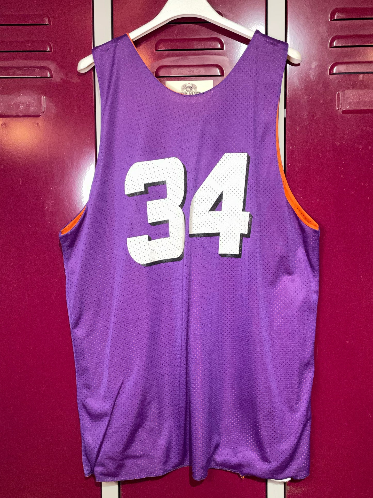 REVERSIBLE VINTAGE CHAMPION PHOENIX SUNS NBA JERSEY SZ: L