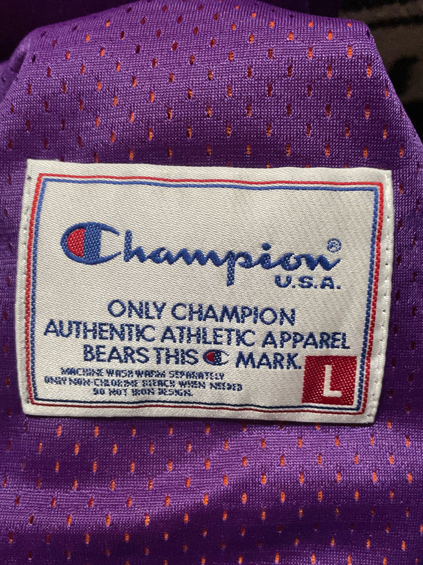 REVERSIBLE VINTAGE CHAMPION PHOENIX SUNS NBA JERSEY SZ: L