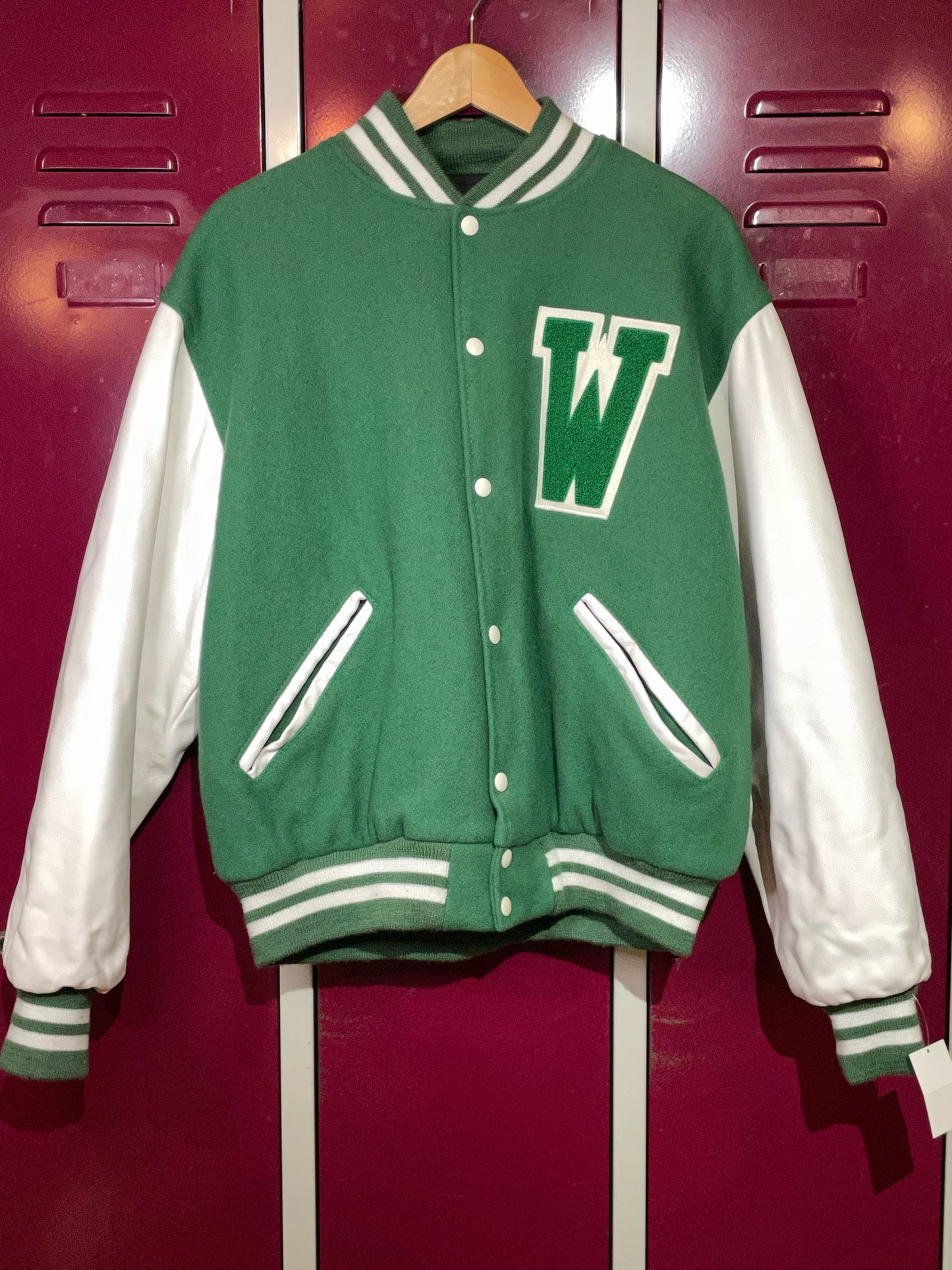 VINTAGE GAME SPORTWEAR "W" VARSITY JACKET SZ: L