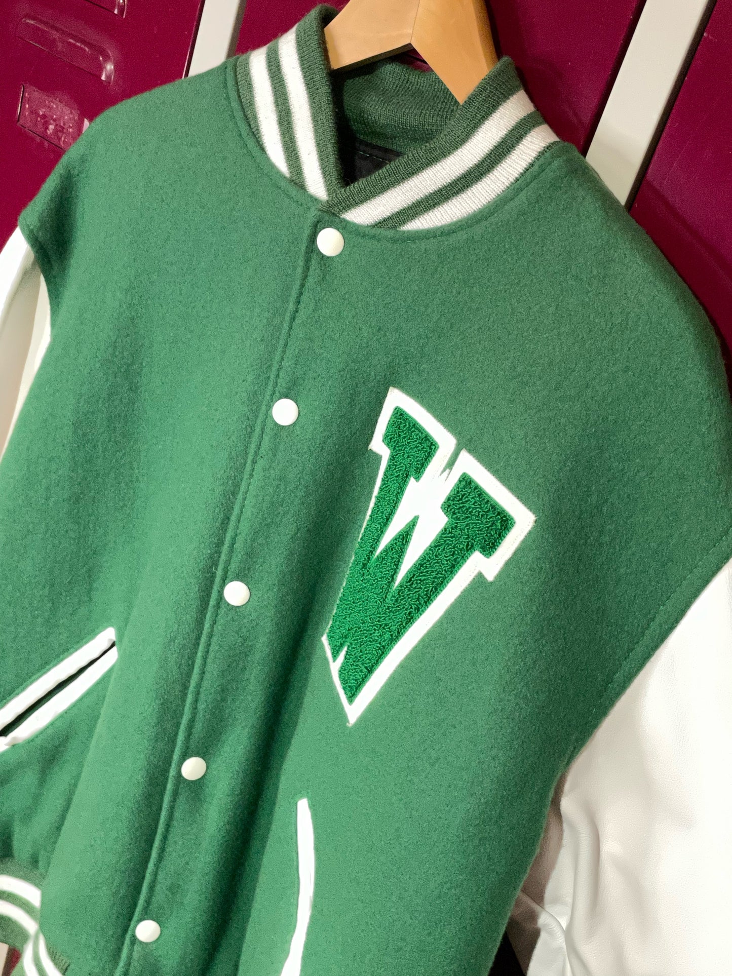 VINTAGE GAME SPORTWEAR "W" VARSITY JACKET SZ: L