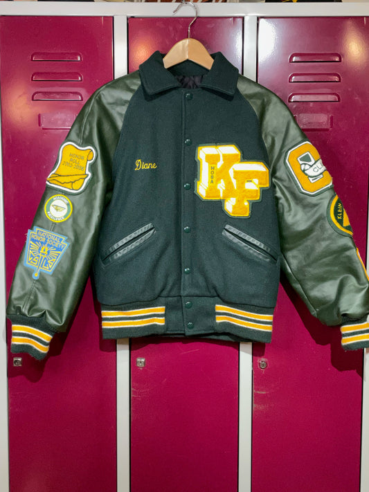 WOMEN VINTAGE MECCA SPORTWEAR VARSITY JACKET  SZ: S