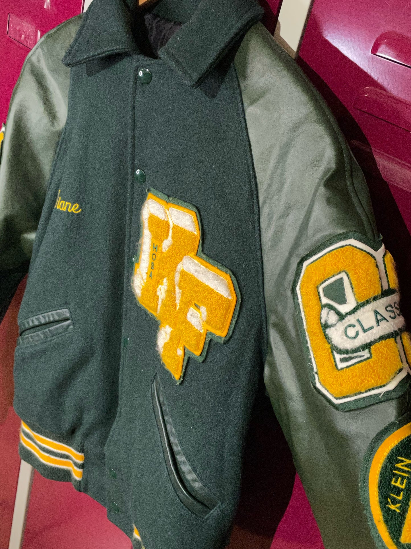 WOMEN VINTAGE MECCA SPORTWEAR VARSITY JACKET SZ: S