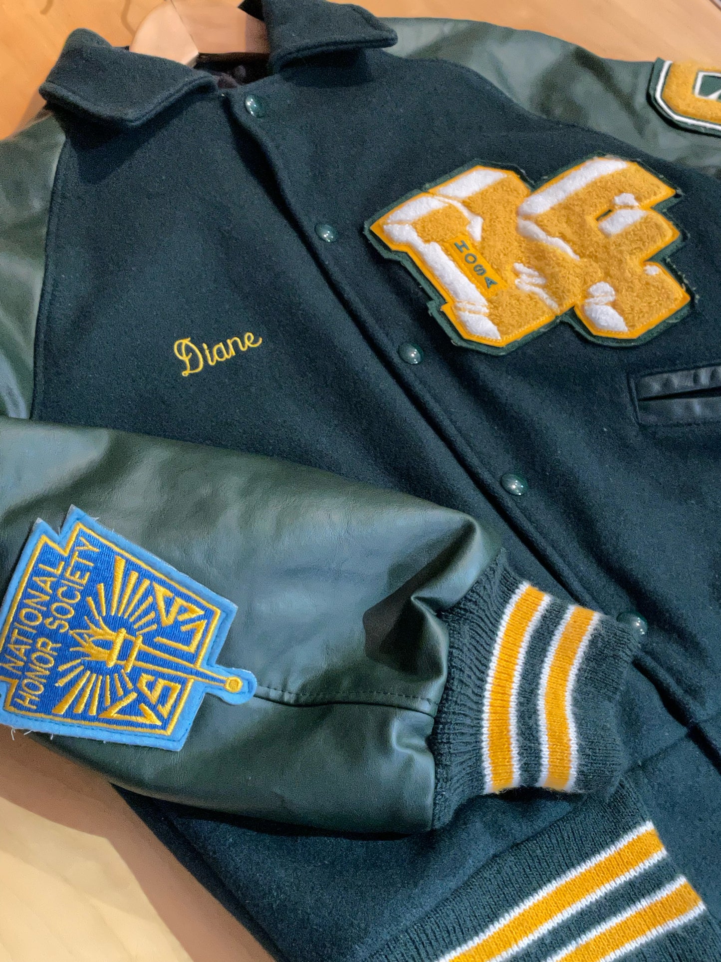 WOMEN VINTAGE MECCA SPORTWEAR VARSITY JACKET SZ: S