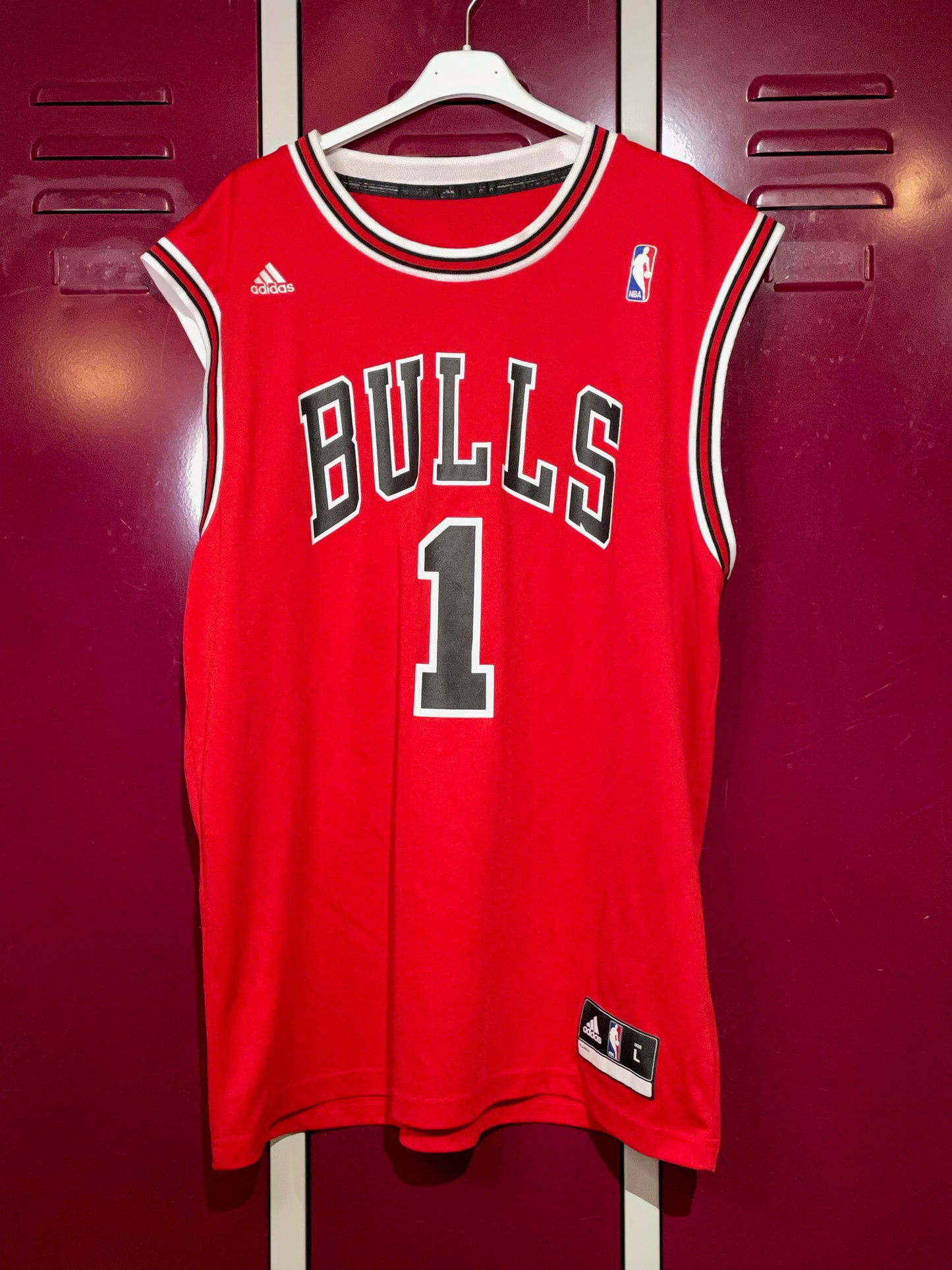 ADIDAS CHICAGO BULLS "DERRICK ROSE" NBA JERSEY SZ: L