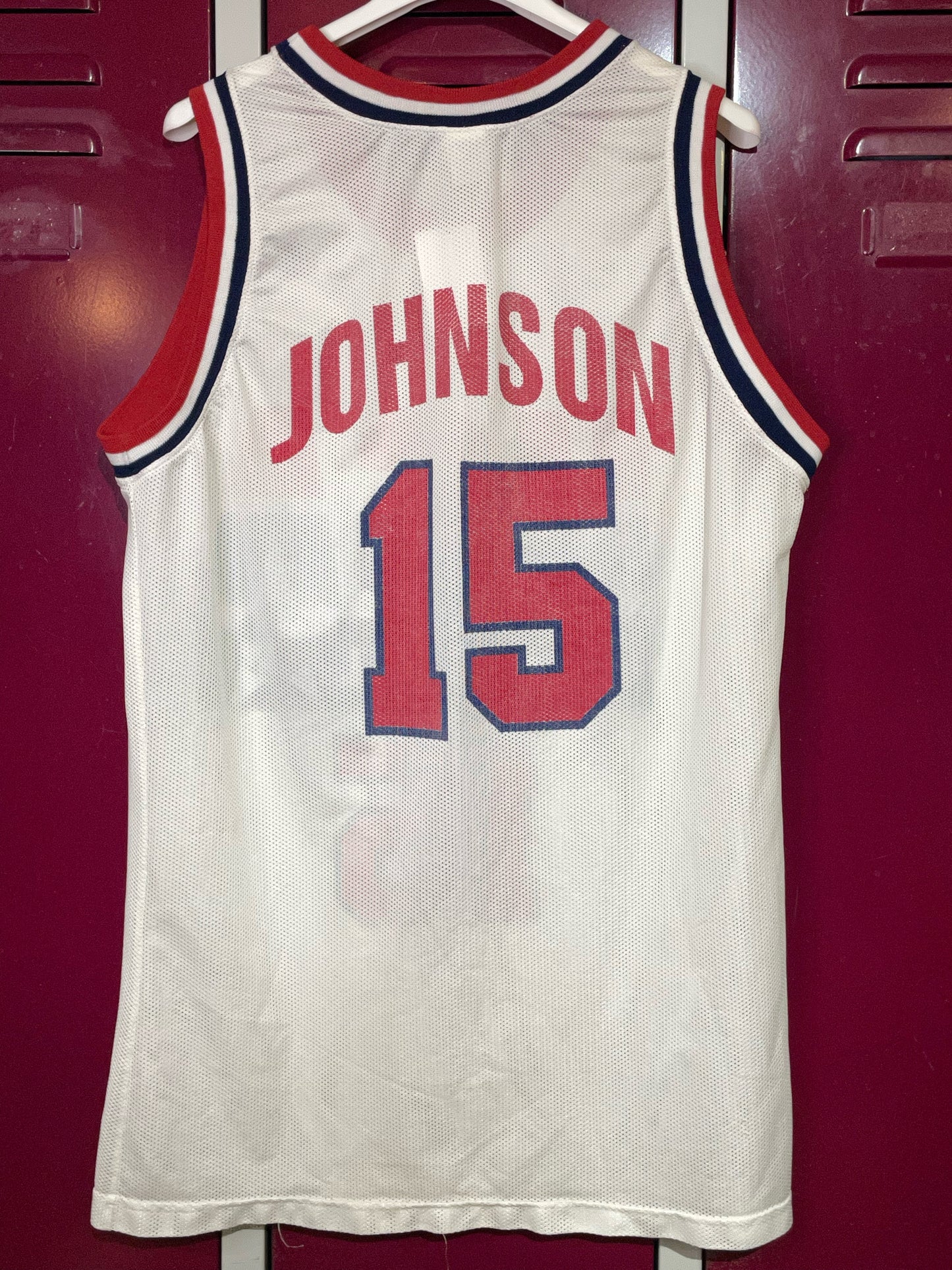 VINTAGE CHAMPION USA DREAM TEAM "MAGIC JOHNSON" JERSEY SZ: L