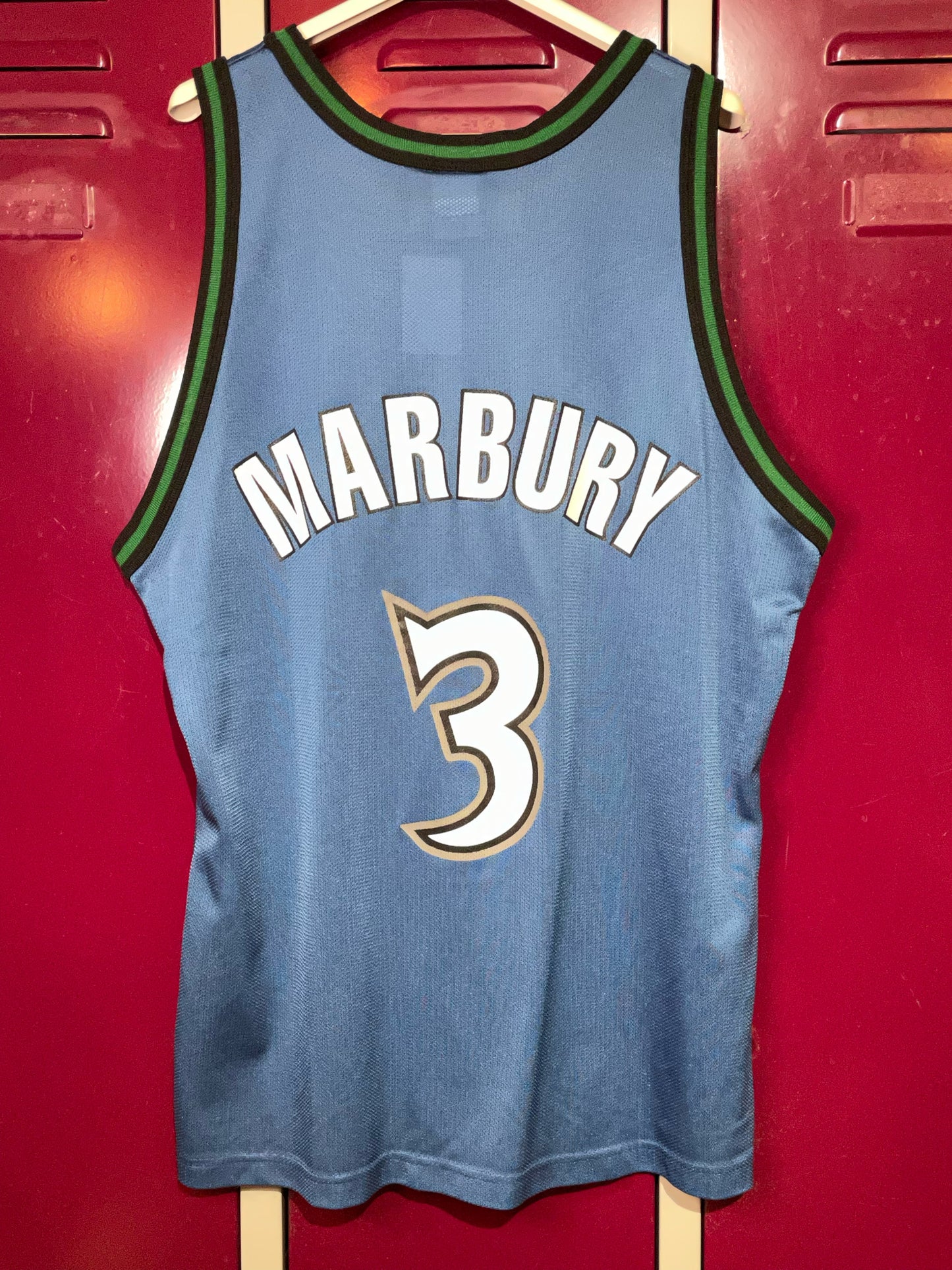 CHAMPION MINNESOTA TIMBERWOLVES "STEPHON MARBURY) NBA JERSEY SZ: 44