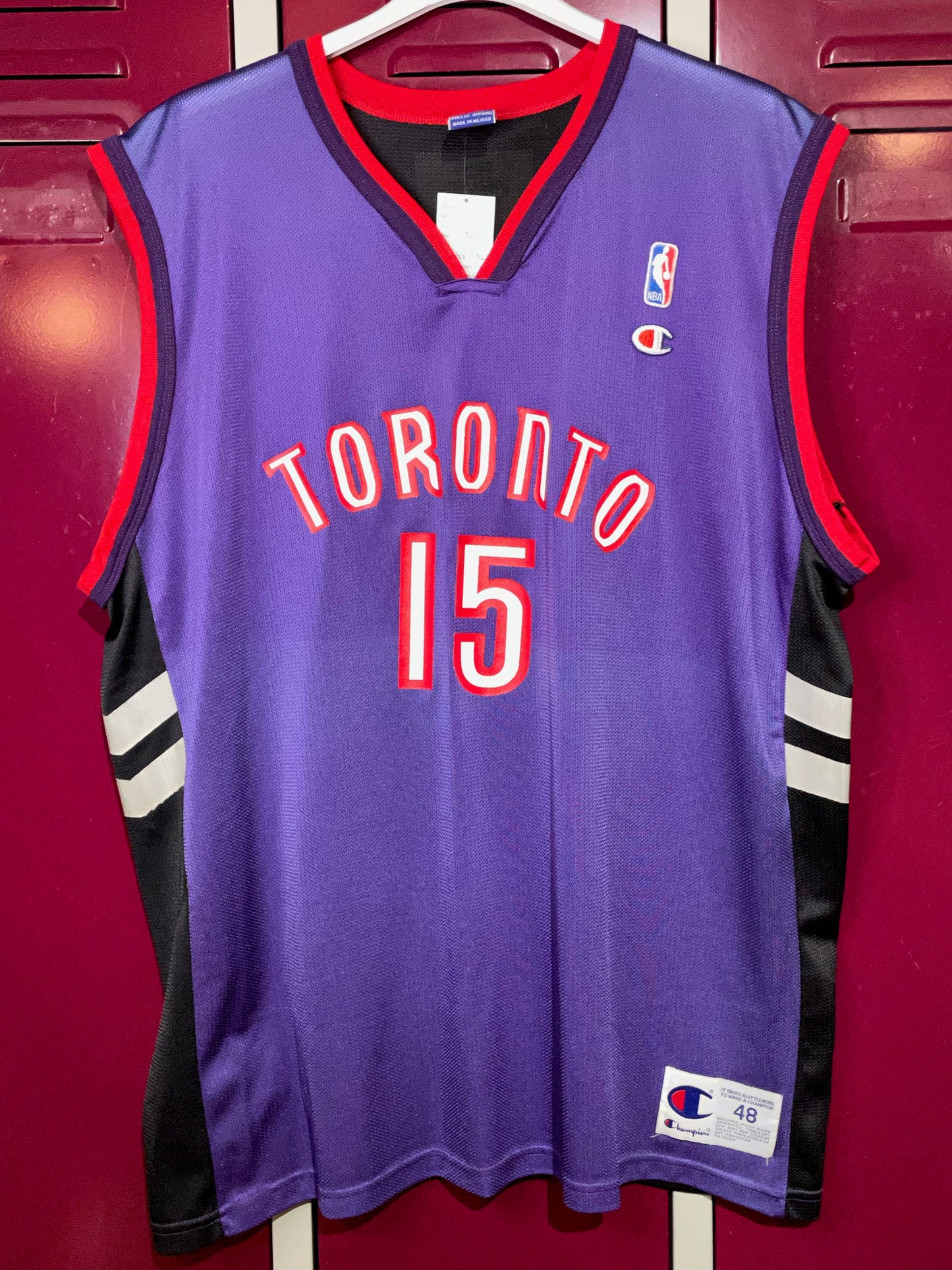 CHAMPION TORONTO RAPTORS "VINCE CARTER" NBA JERSEY SZ: 48