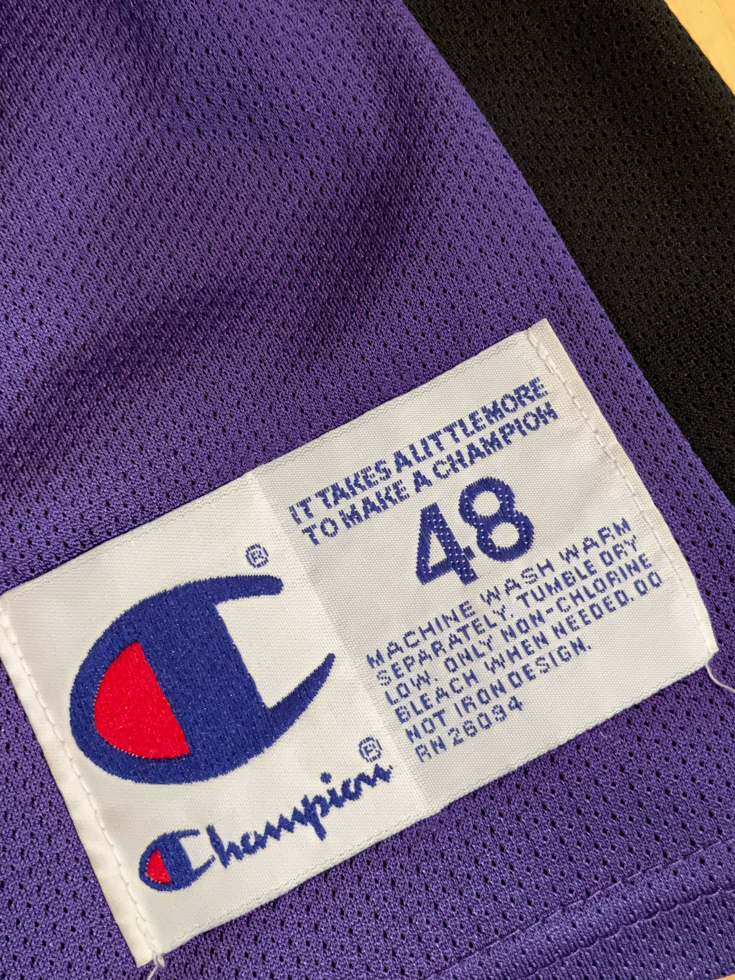 CHAMPION TORONTO RAPTORS "VINCE CARTER" NBA JERSEY SZ: 48