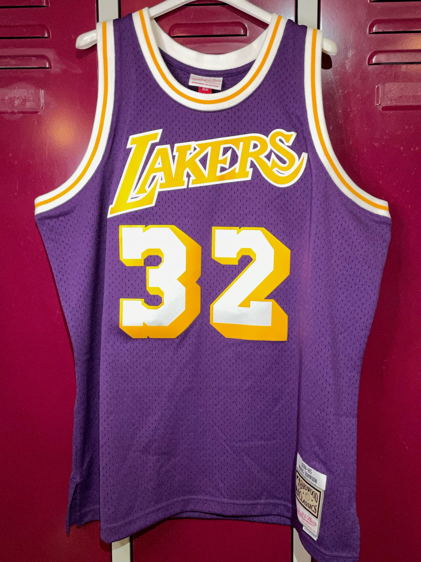 MITCHELL & NESS LOS ANGELES LAKERS "MAGIC JOHNSON" NBA JERSEY SZ: XL