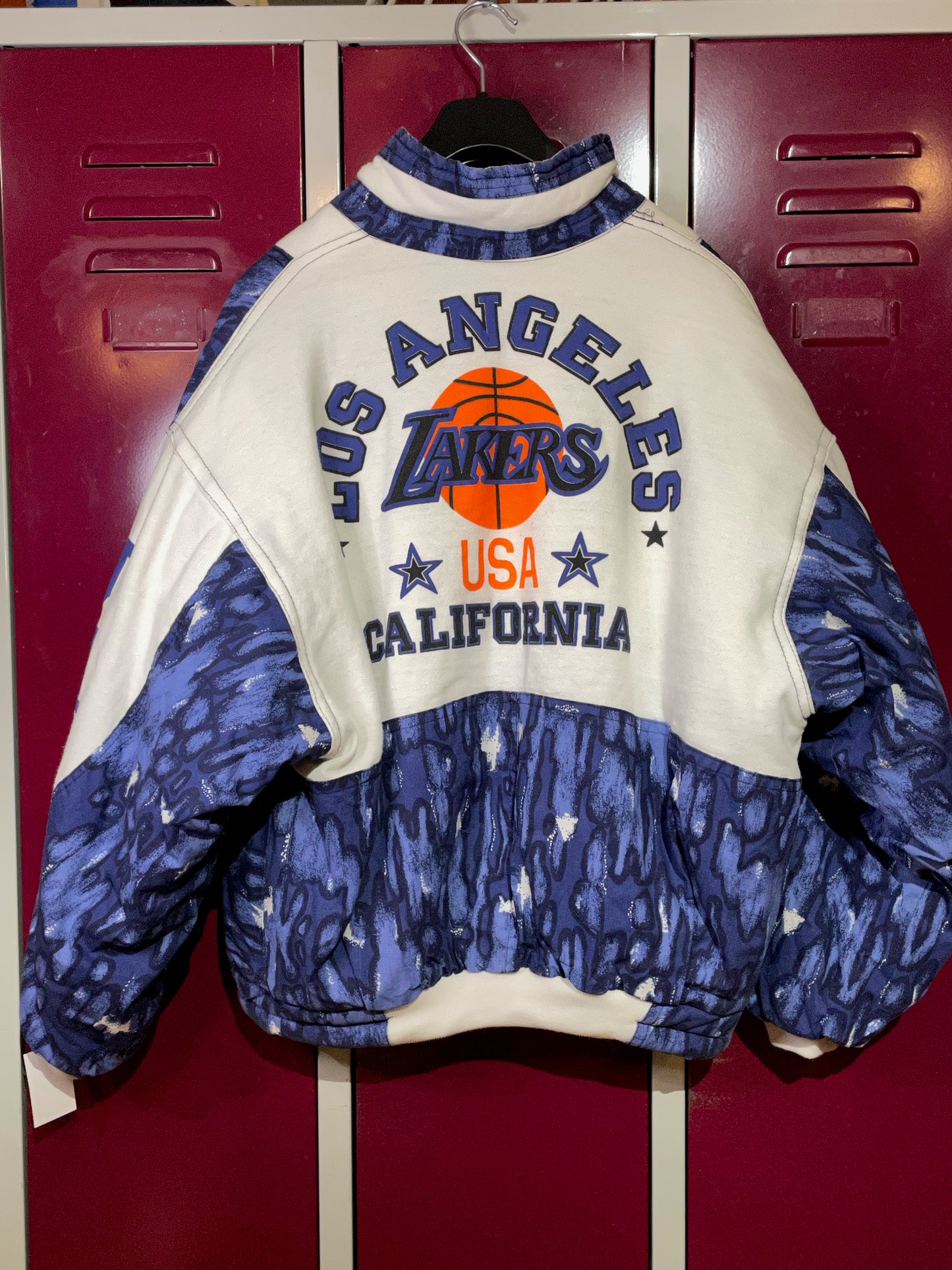 VINTAGE REVERSIBLE LOS ANGELES LAKERS NBA SWEATSHIRT JACKET  SZ: M