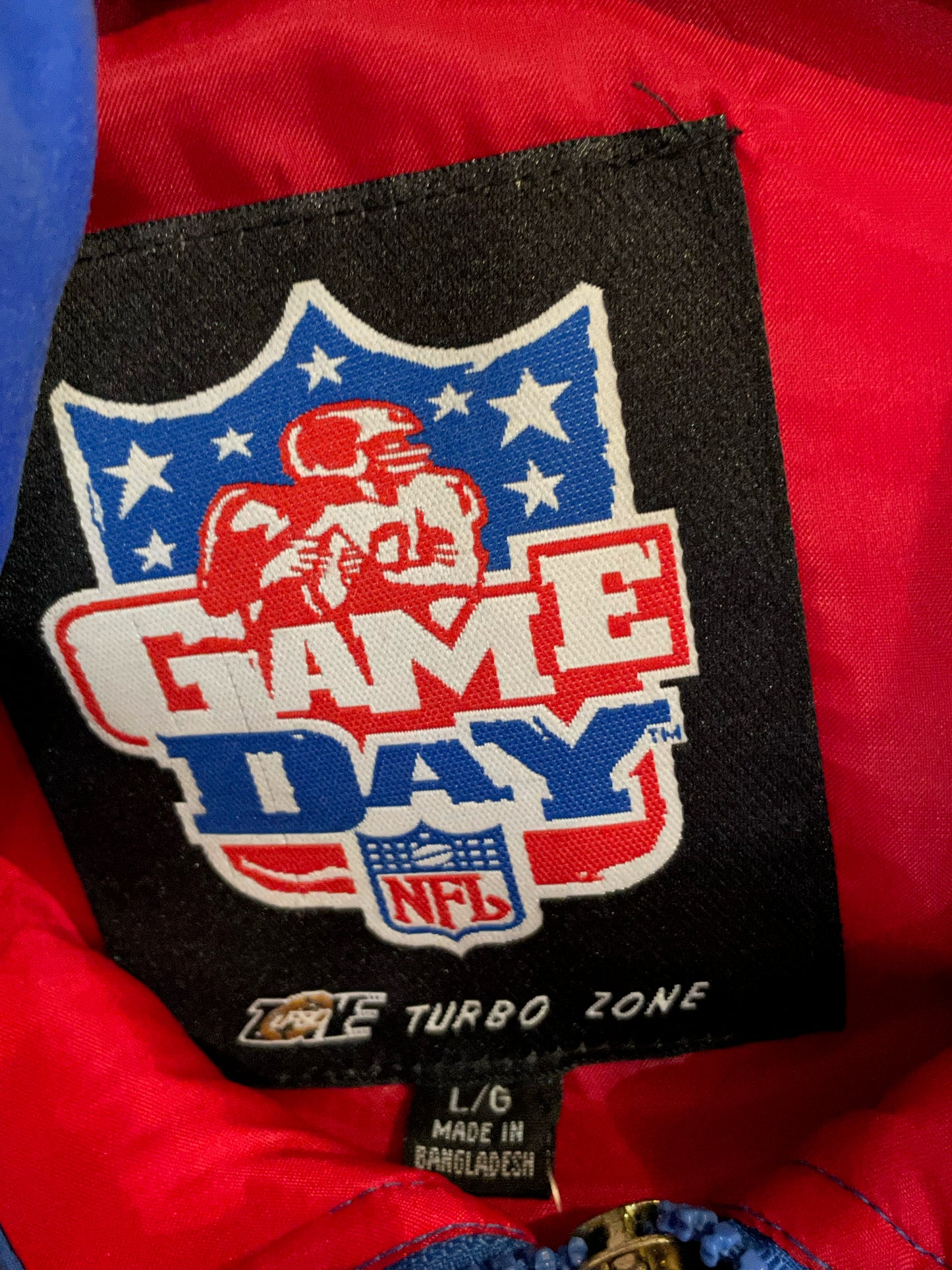 VINTAGE GAME DAY BUFFALO BILLS NFL PUFFER COAT JACKET  SZ: L