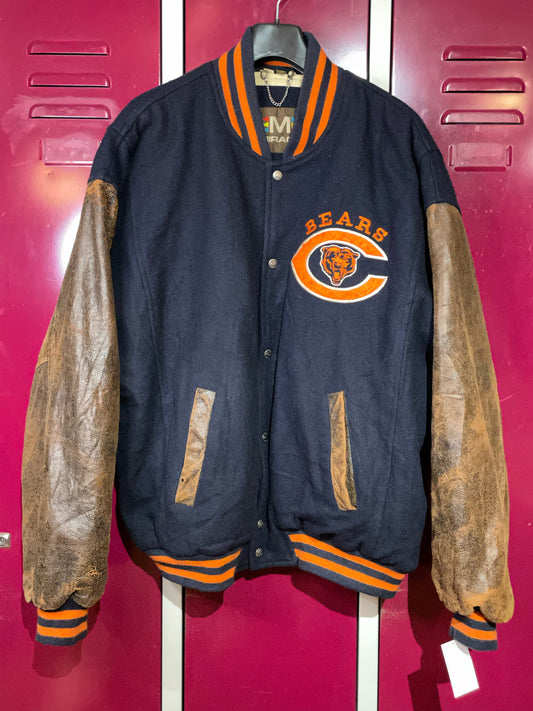 VINTAGE MIRAGE CHICAGO BEARS NFL VARSITY JACKET  SZ: XL