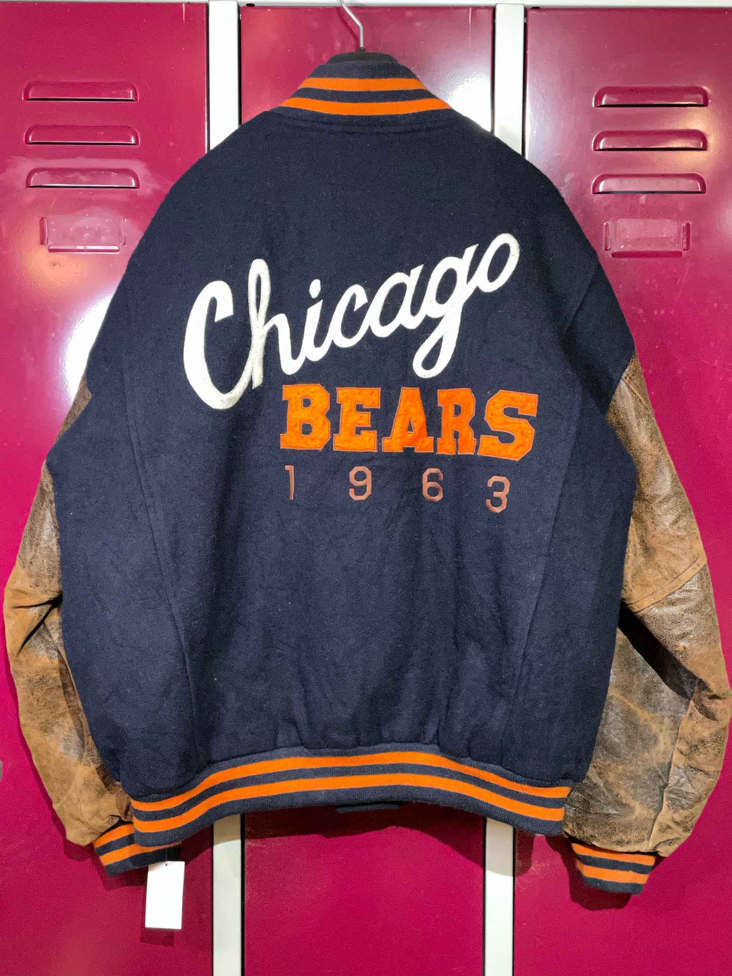 VINTAGE MIRAGE CHICAGO BEARS NFL VARSITY JACKET SZ: XL