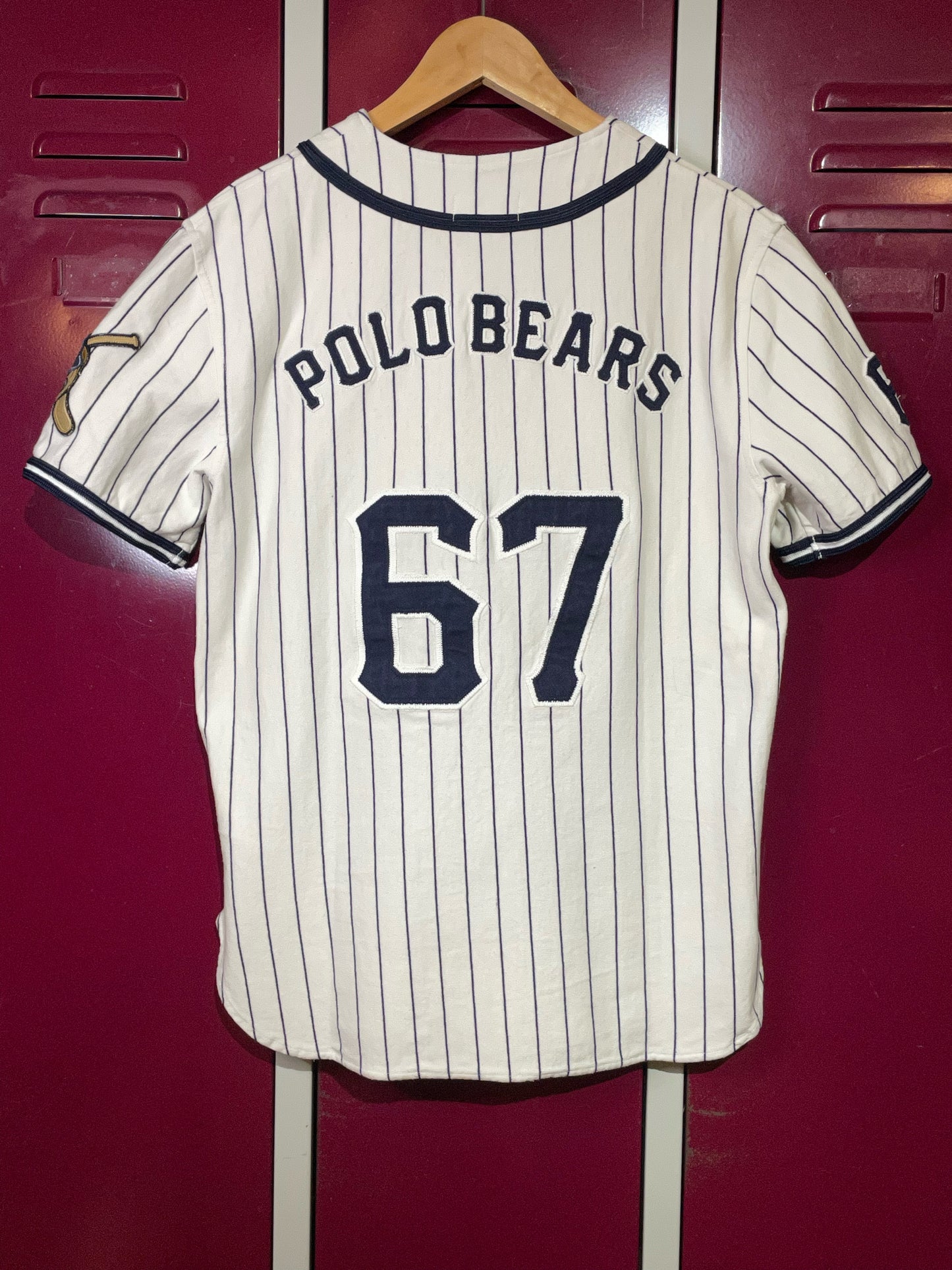 POLO RALPH LAUREN "BEARS" BASEBALL JERSEY SZ: S