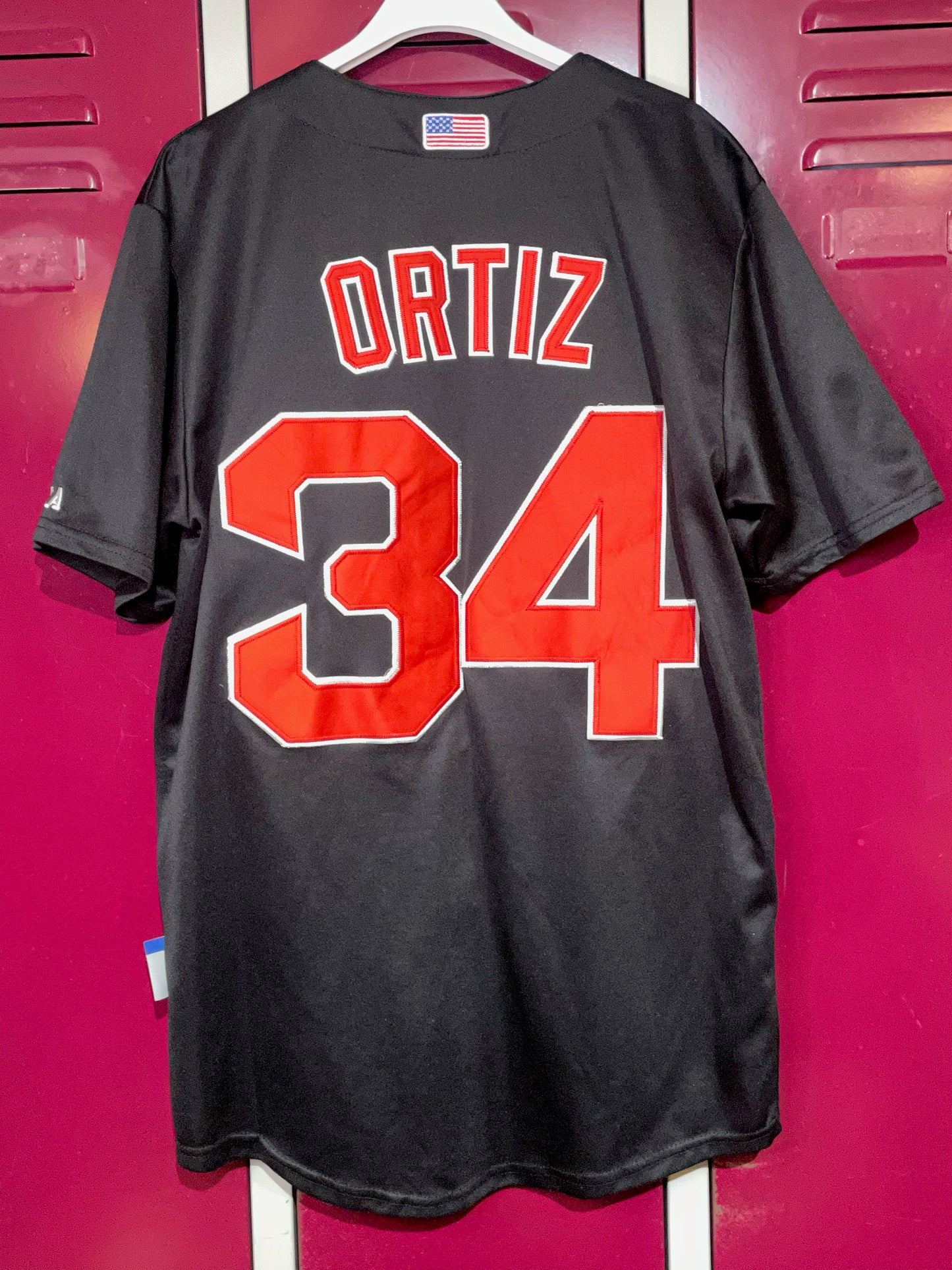 DRI BASE BOSTON RED SOX "DAVID ORTIZ" MLB BASEBALL JERSEY SZ: M