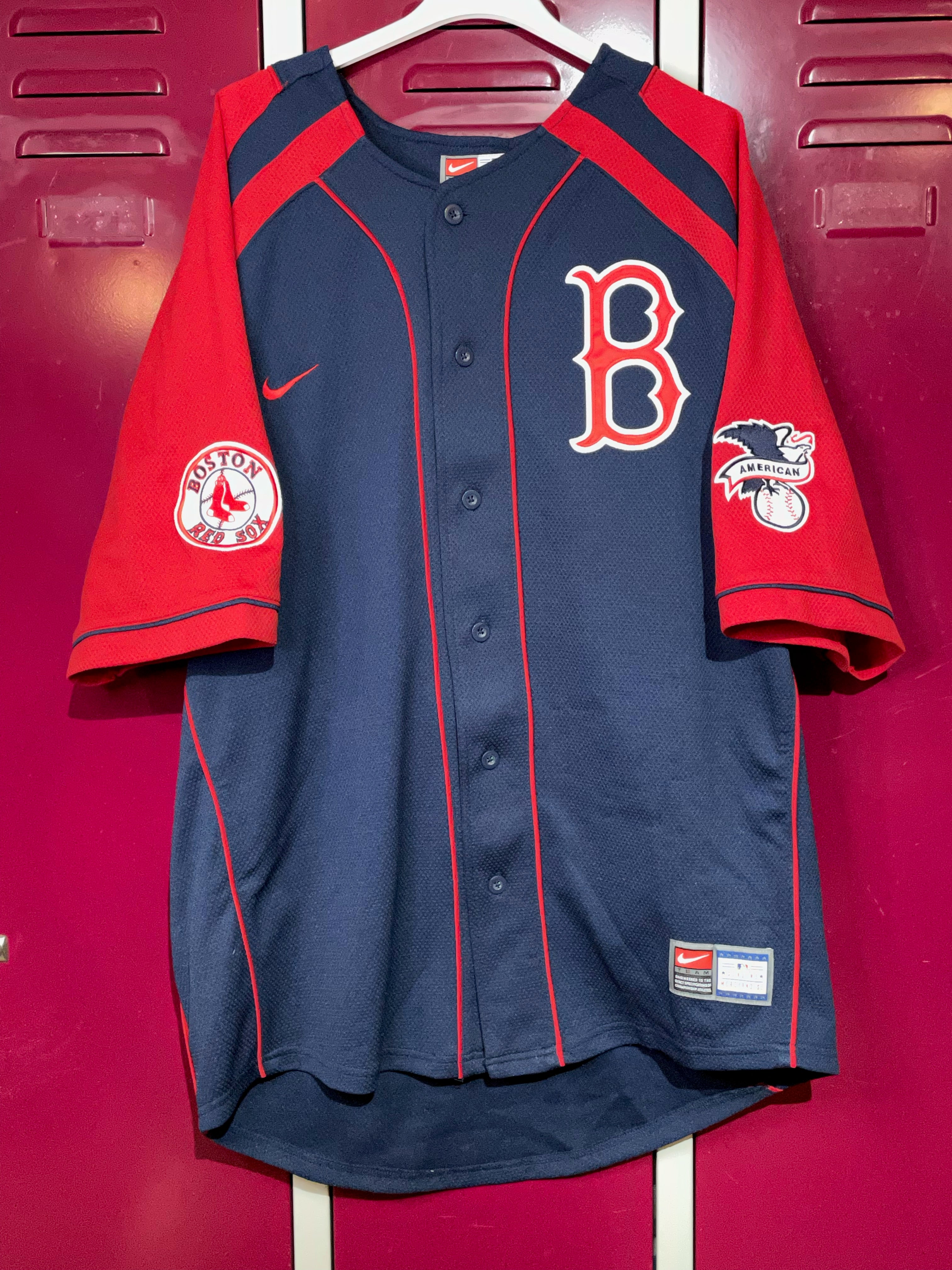 NIKE BOSTON RED SOX PAPELBON MLB BASEBALL JERSEY SZ: M – Stay Alive  vintage store