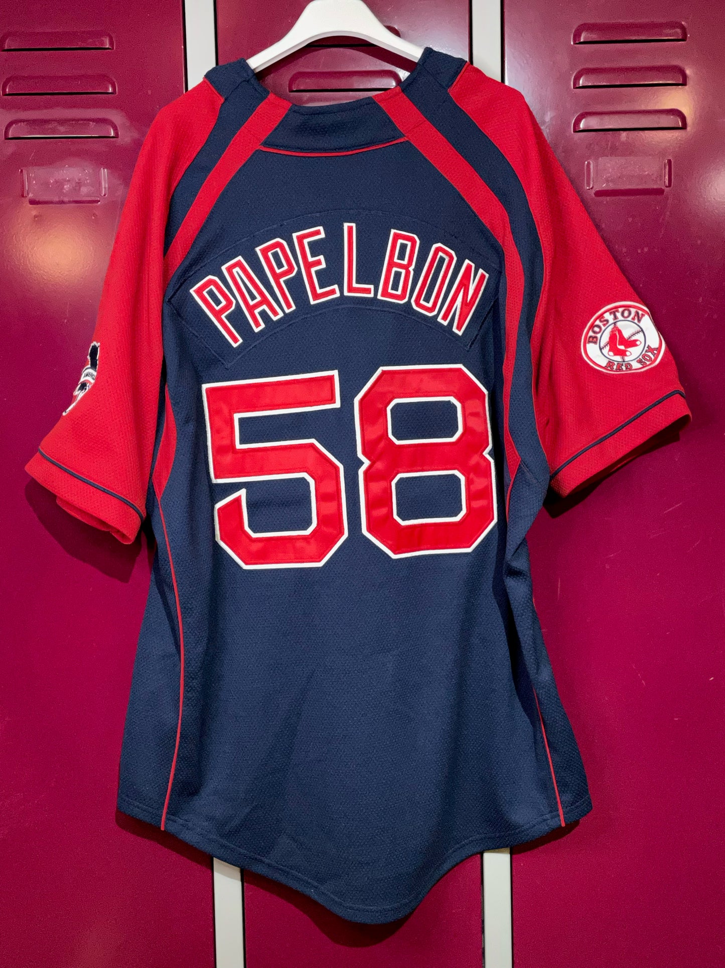 NIKE BOSTON RED SOX "PAPELBON" MLB BASEBALL JERSEY SZ: M
