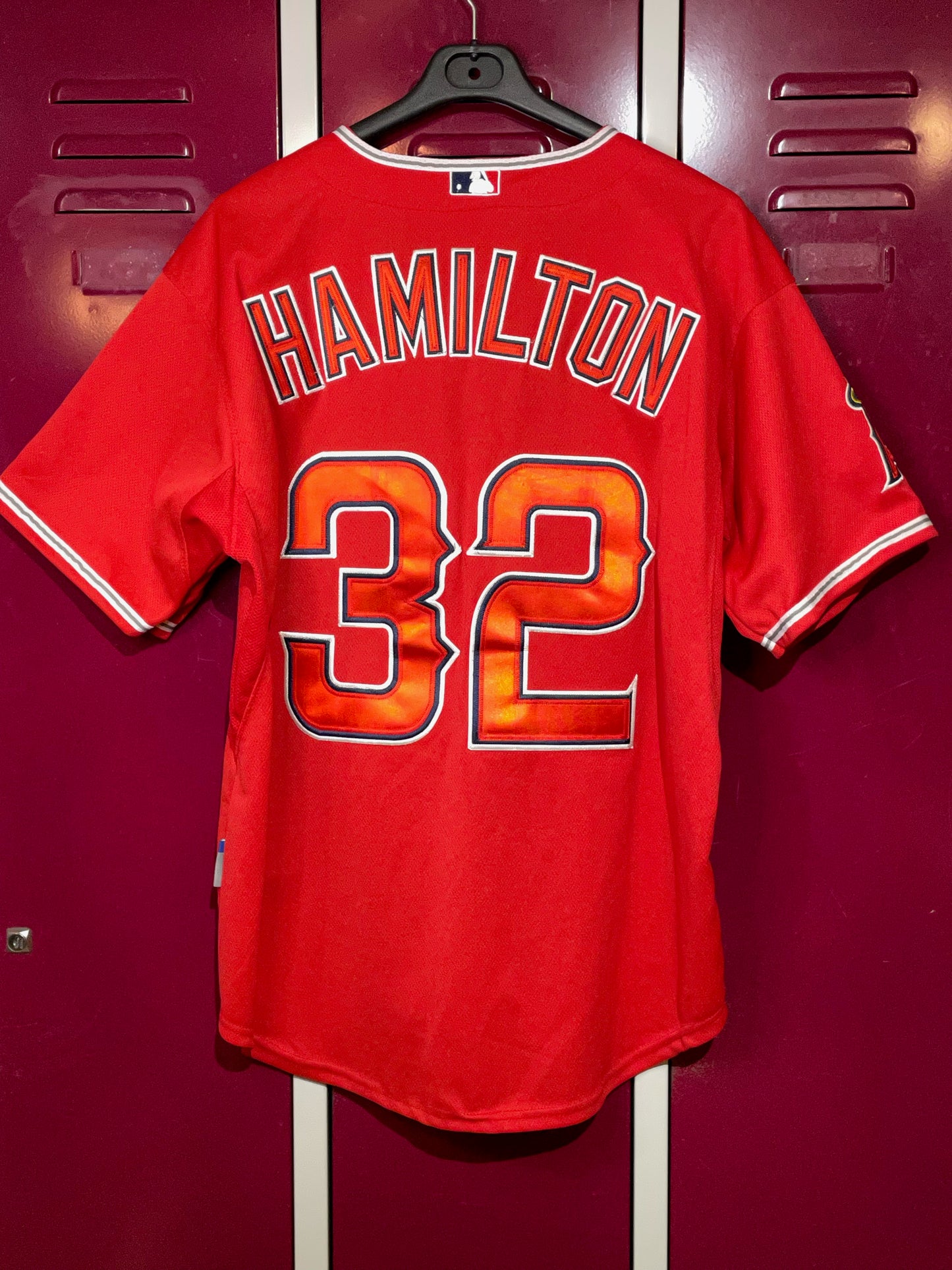 MAJESTIC LOS ANGELES ANGELS "JOSH HAMILTON" MLB BASEBALL JERSEY  SZ: 50
