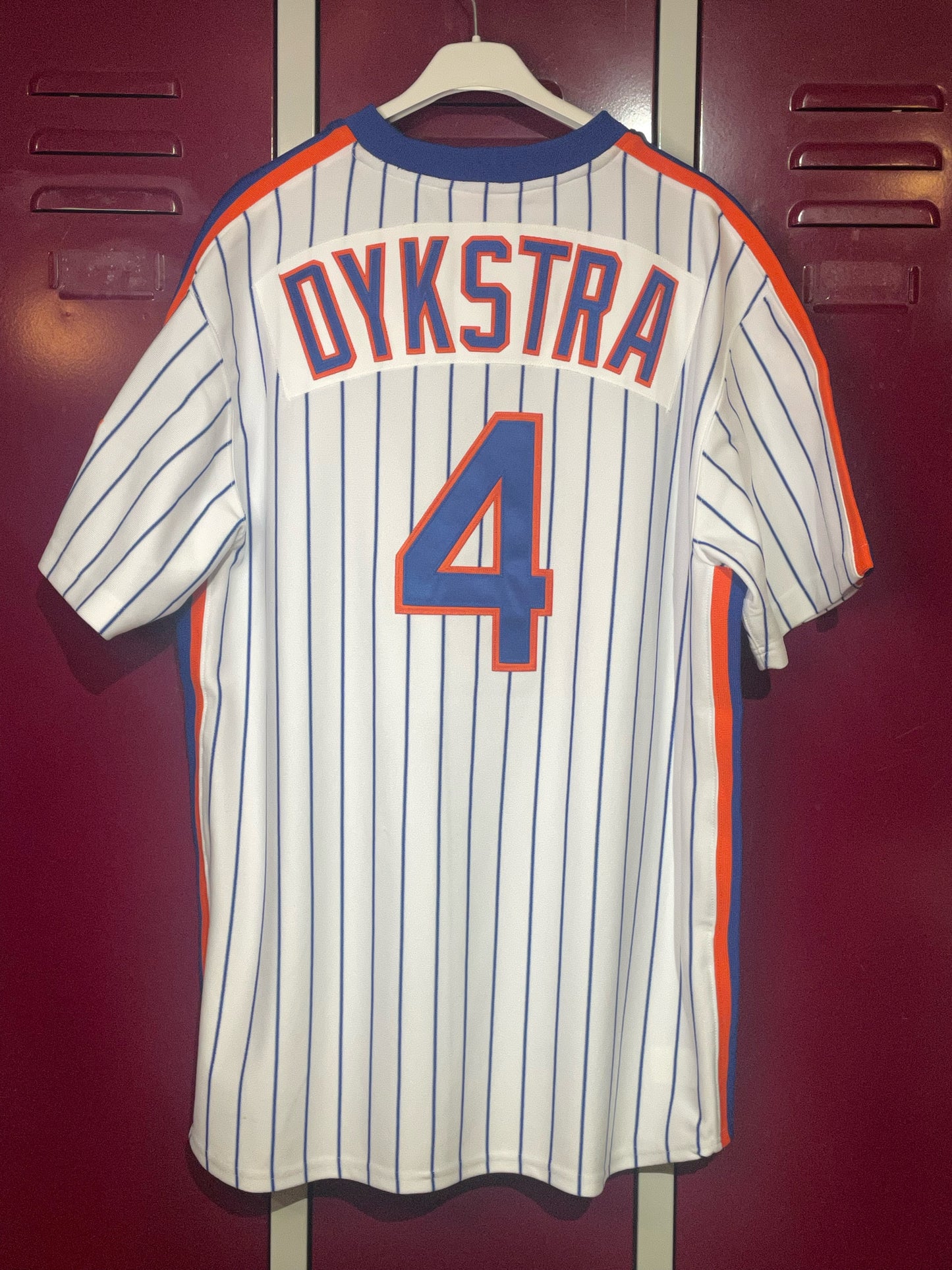 MITCHEL & NESS NEW YORK METS "LENNY DYKSTRA" MLB BASEBALL JERSEY  SZ: L