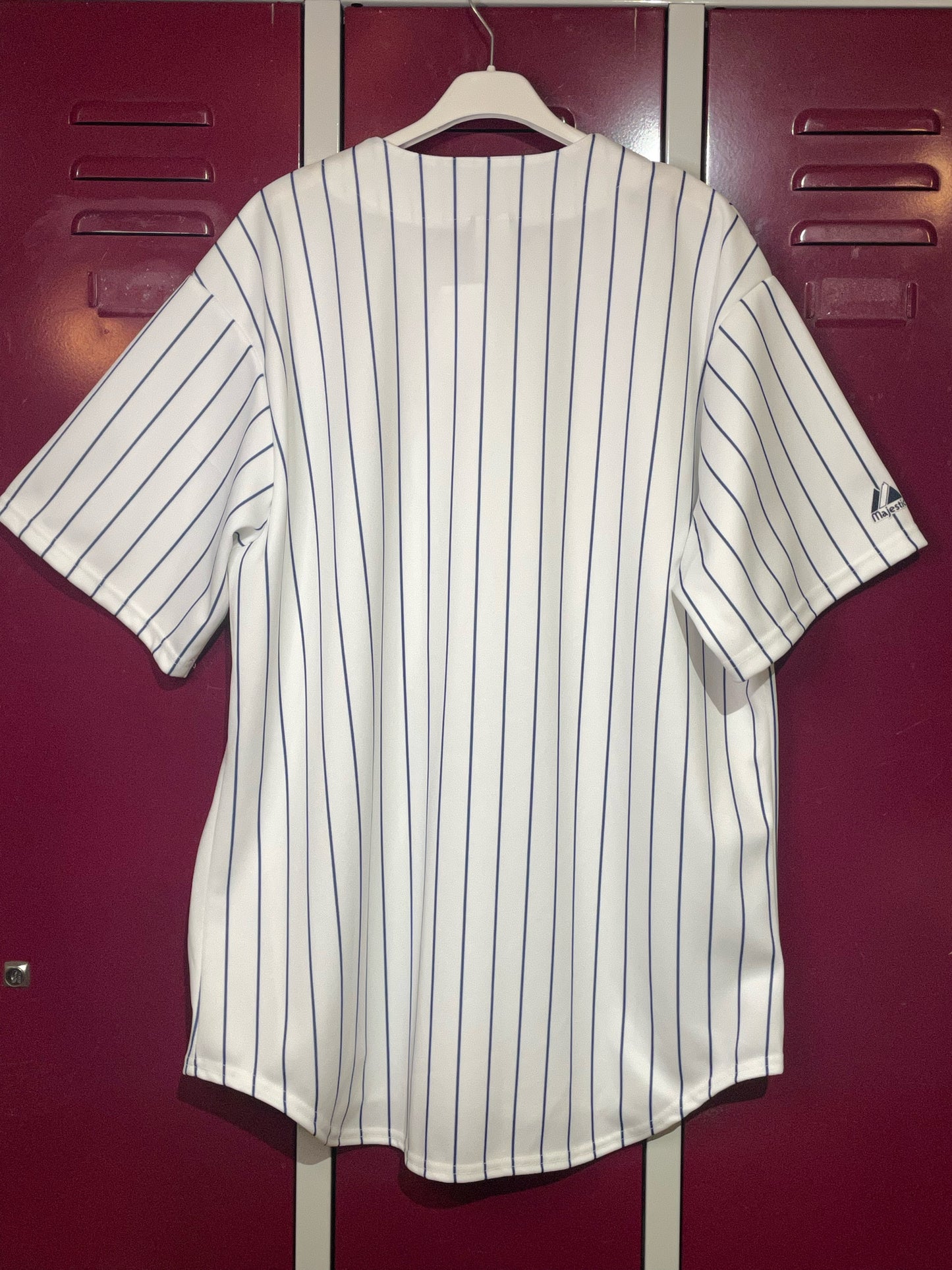 MAJESTIC NEW YORK YANKEES MLB BASEBALL JERSEY  SZ: L