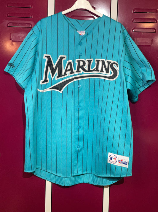MAJESTIC MIAMI MARLINS MLB BASEBALL JERSEY  SZ: XL