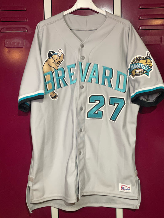 SPEEDLINE BREVARD COUNTY MANATEES BASEBALL JERSEY  SZ: 46 = XL