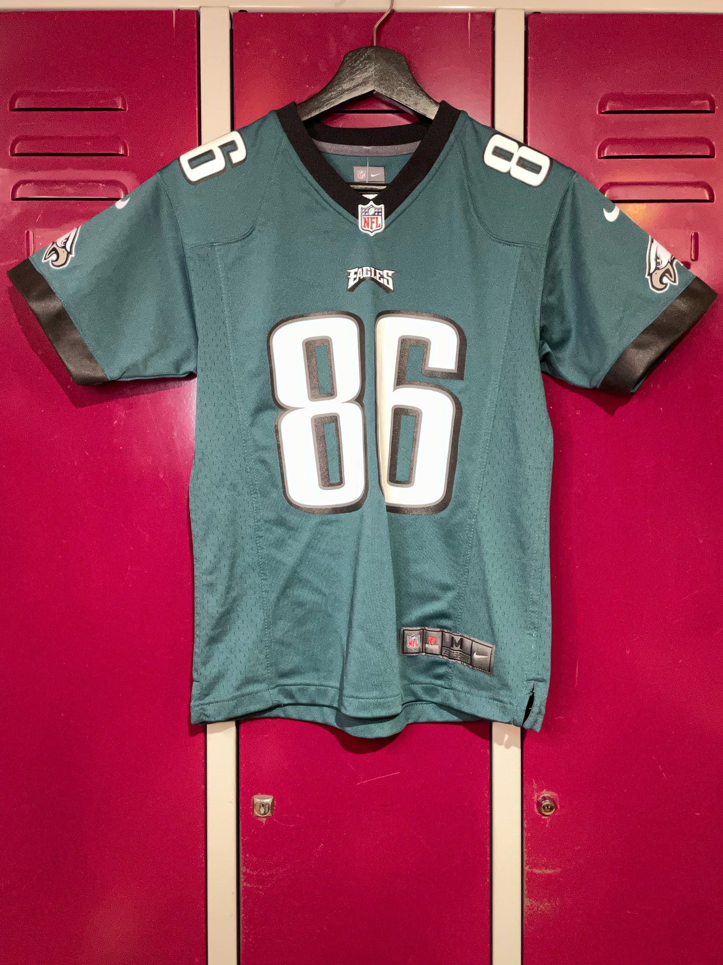 "KIDS" NIKE PHILADELPHIA EAGLES "ZACK ERTZ" NFL JERSEY SZ: KIDS M