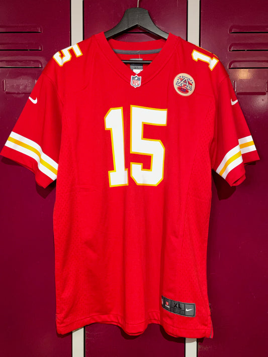 "KIDS" NIKE KANSAS CITY CHIEFS "PATRICK MAHOMES" NFL JERSEY  SZ: KIDS XL