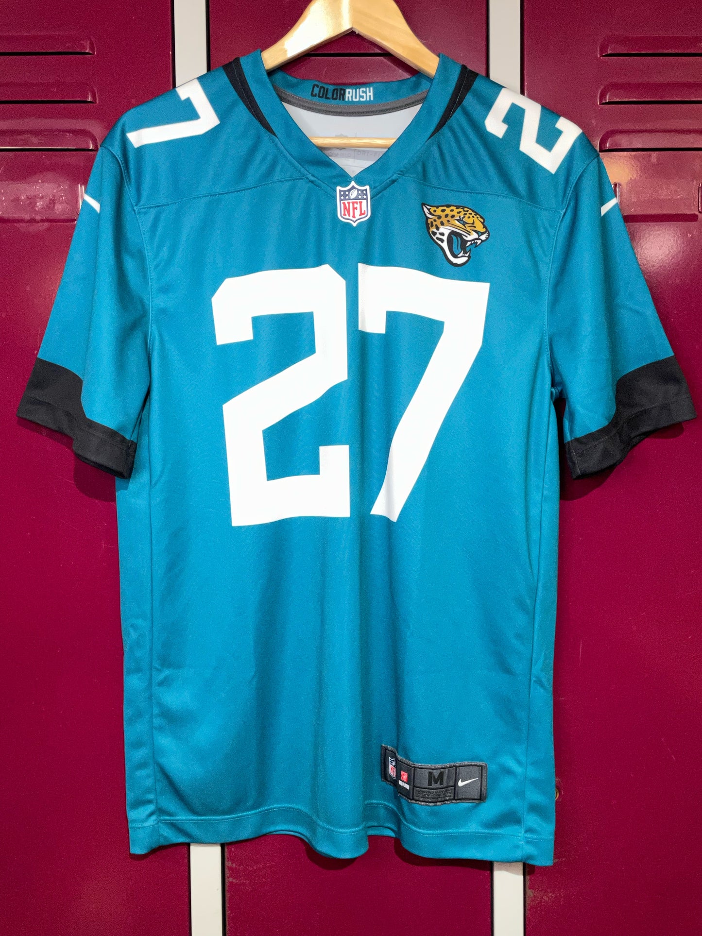 NIKE COLOR RUSH JACKSONVILLE JAQUARS "LEONARD FOURNETTE" NFL JERSEY SZ: M