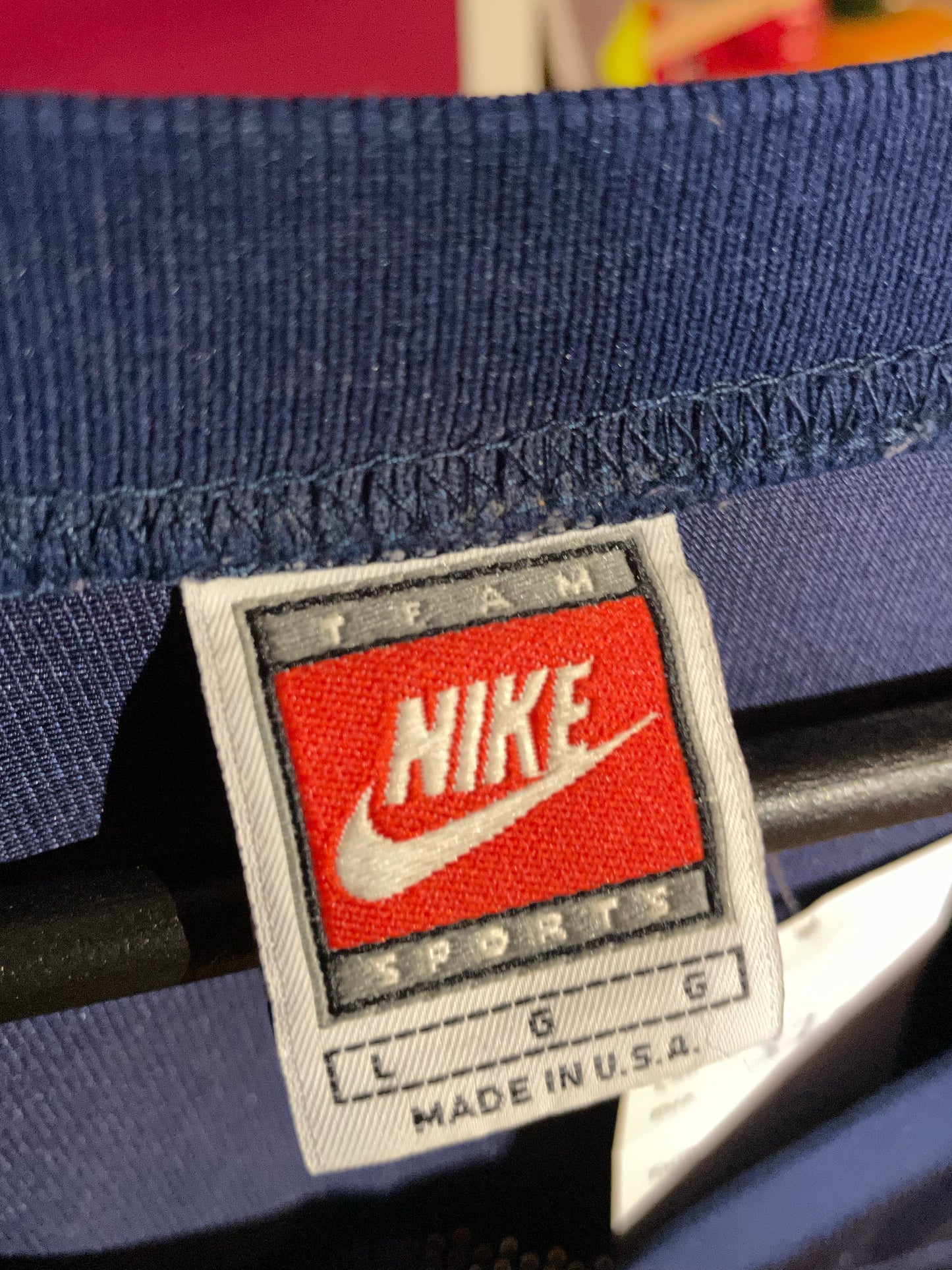 VINTAGE NIKE MICHIGAN WOLVERINES NCAA US FOOTBALL JERSEY  SZ: L