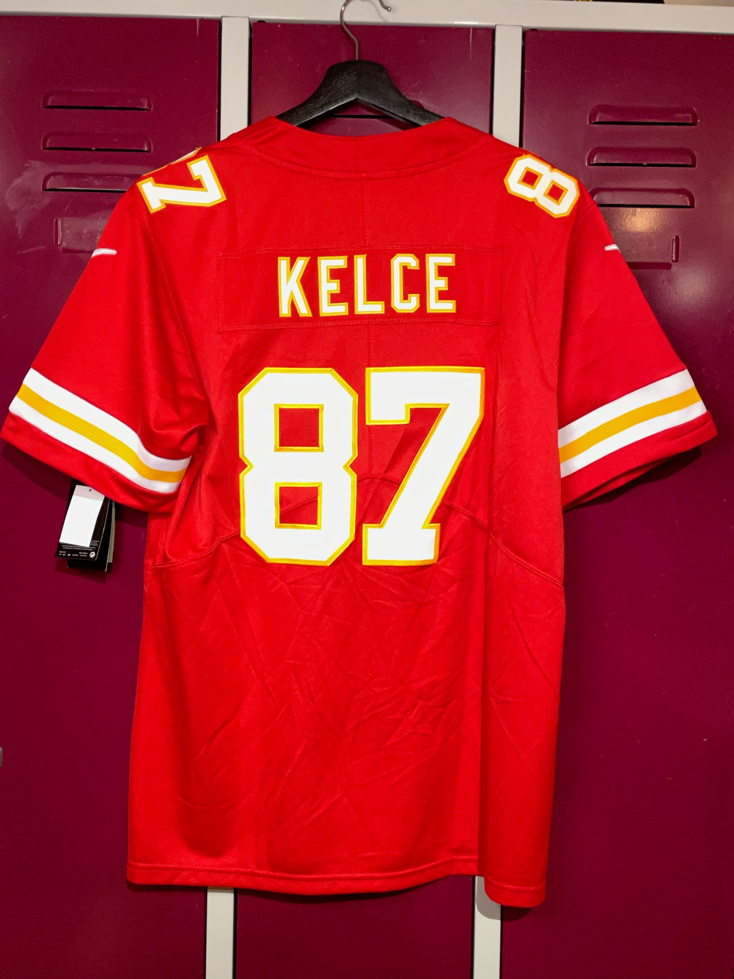 "DS" NIKE KANSAS CITY CHIEFS "TRAVIS KELCE" NFL JERSEY  SZ: S