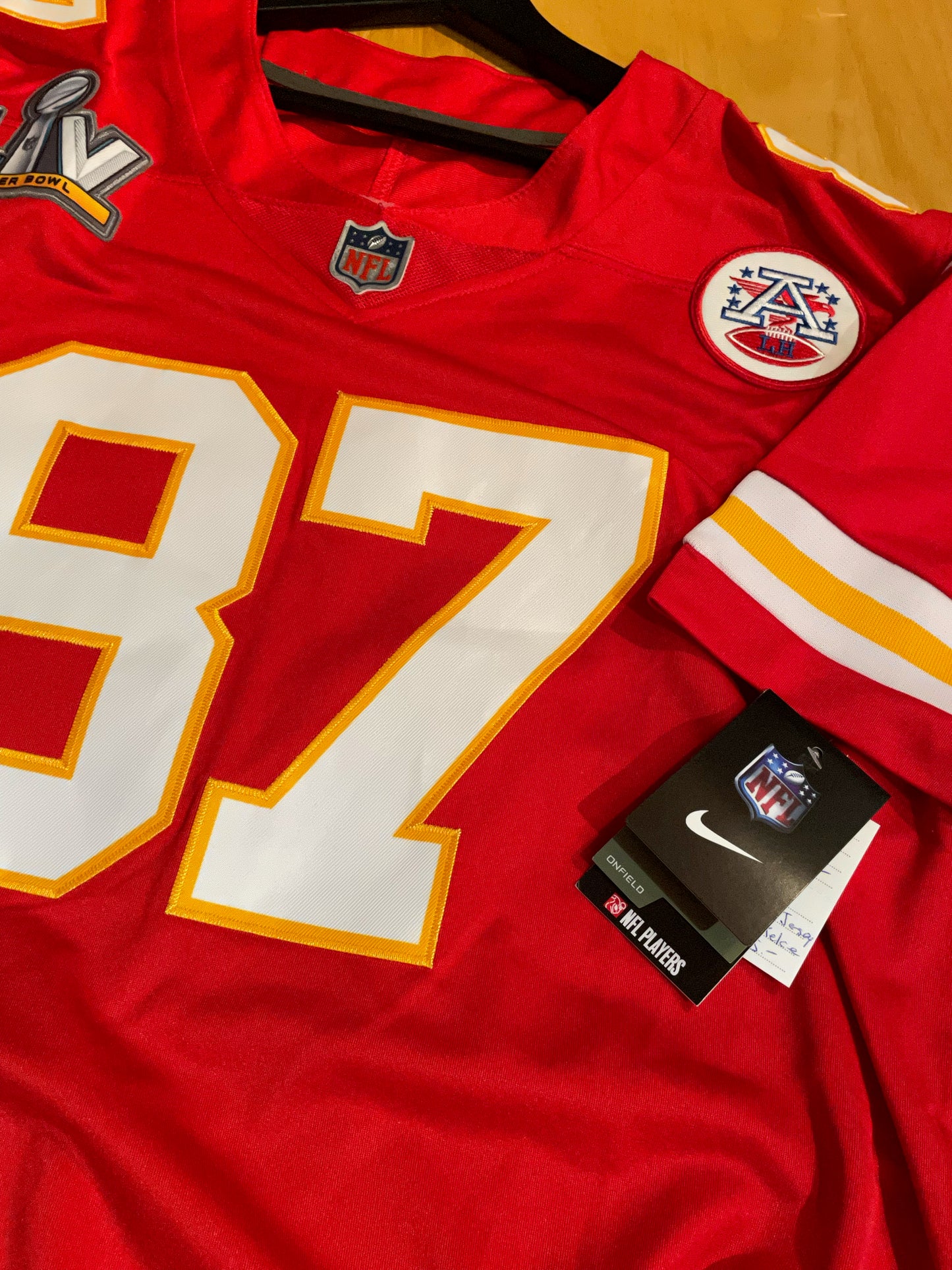 "DS" NIKE KANSAS CITY CHIEFS "TRAVIS KELCE" NFL JERSEY  SZ: S