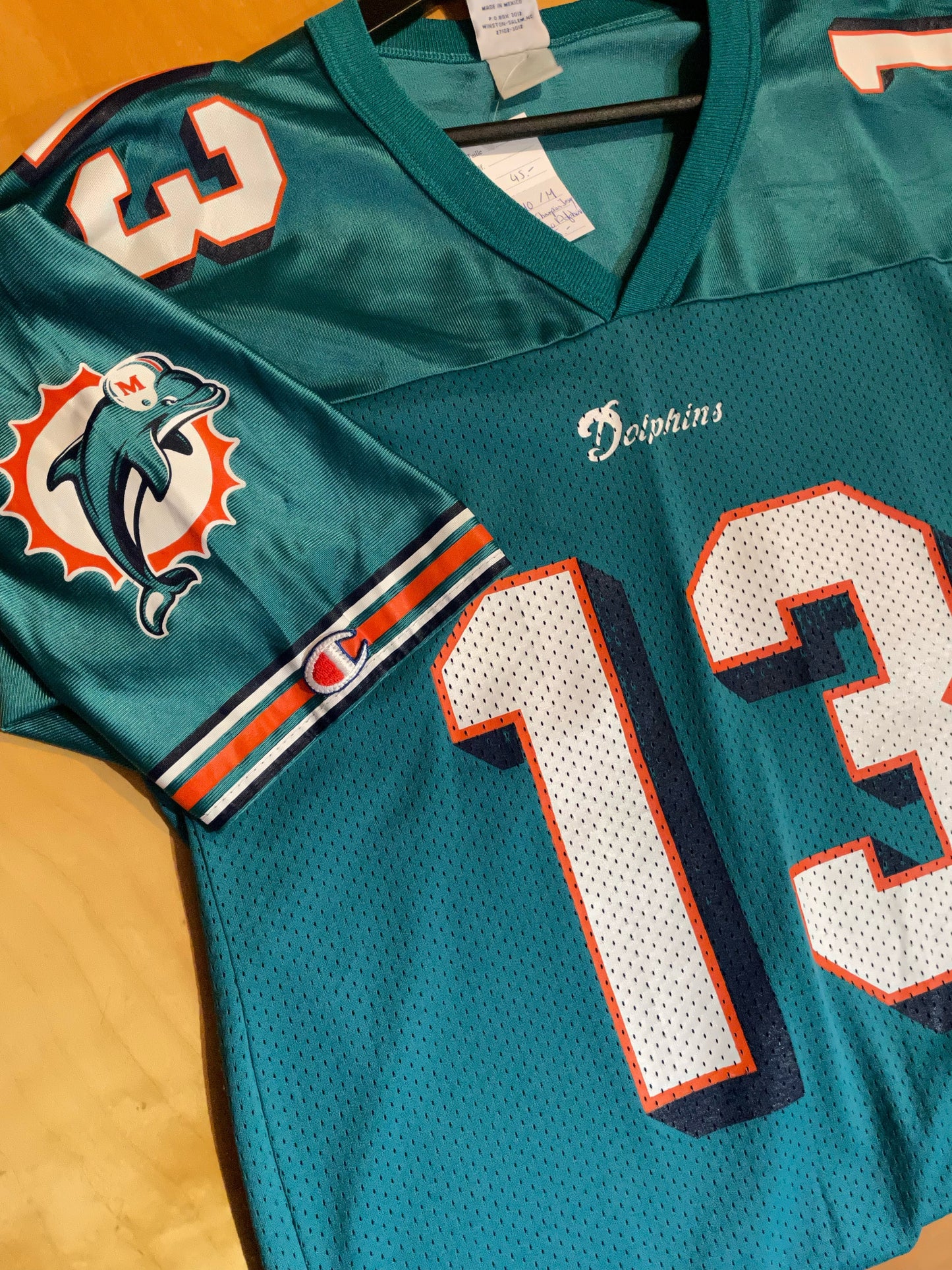 VINTAGE CHAMPION MIAMI DOLPHINS "DAN MARINO" NFL JERSEY  SZ: 40