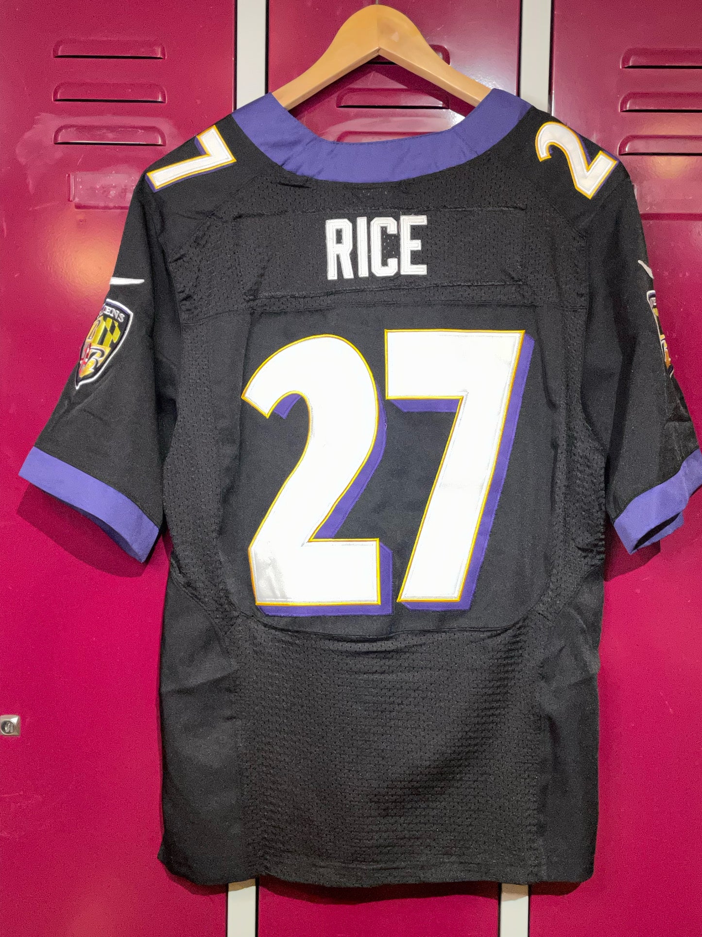 NIKE BALTIMORE RAVENS "RAY RICE" NFL FOOTBALL JERSEY  SZ: 40