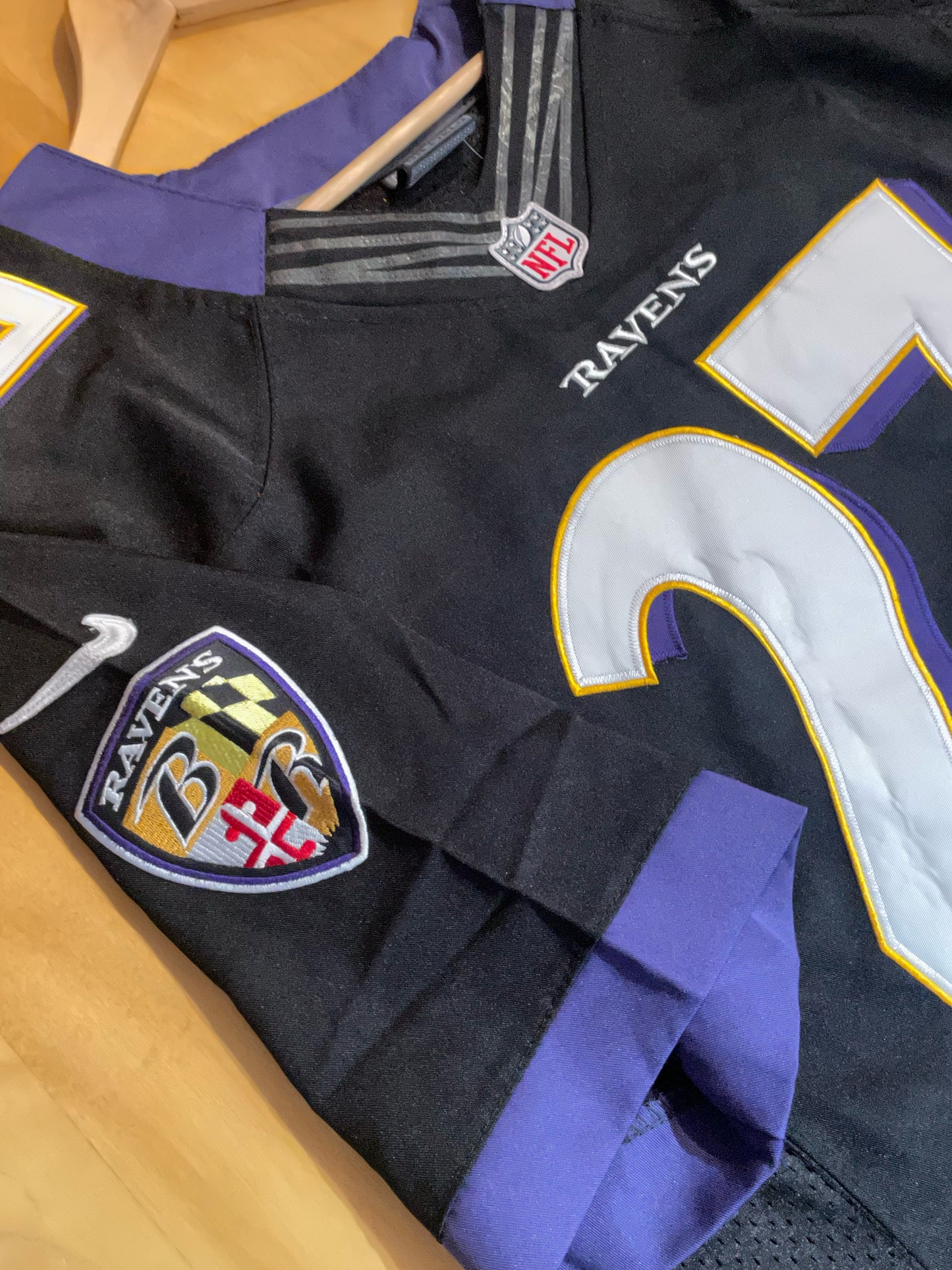NIKE BALTIMORE RAVENS "RAY RICE" NFL FOOTBALL JERSEY  SZ: 40
