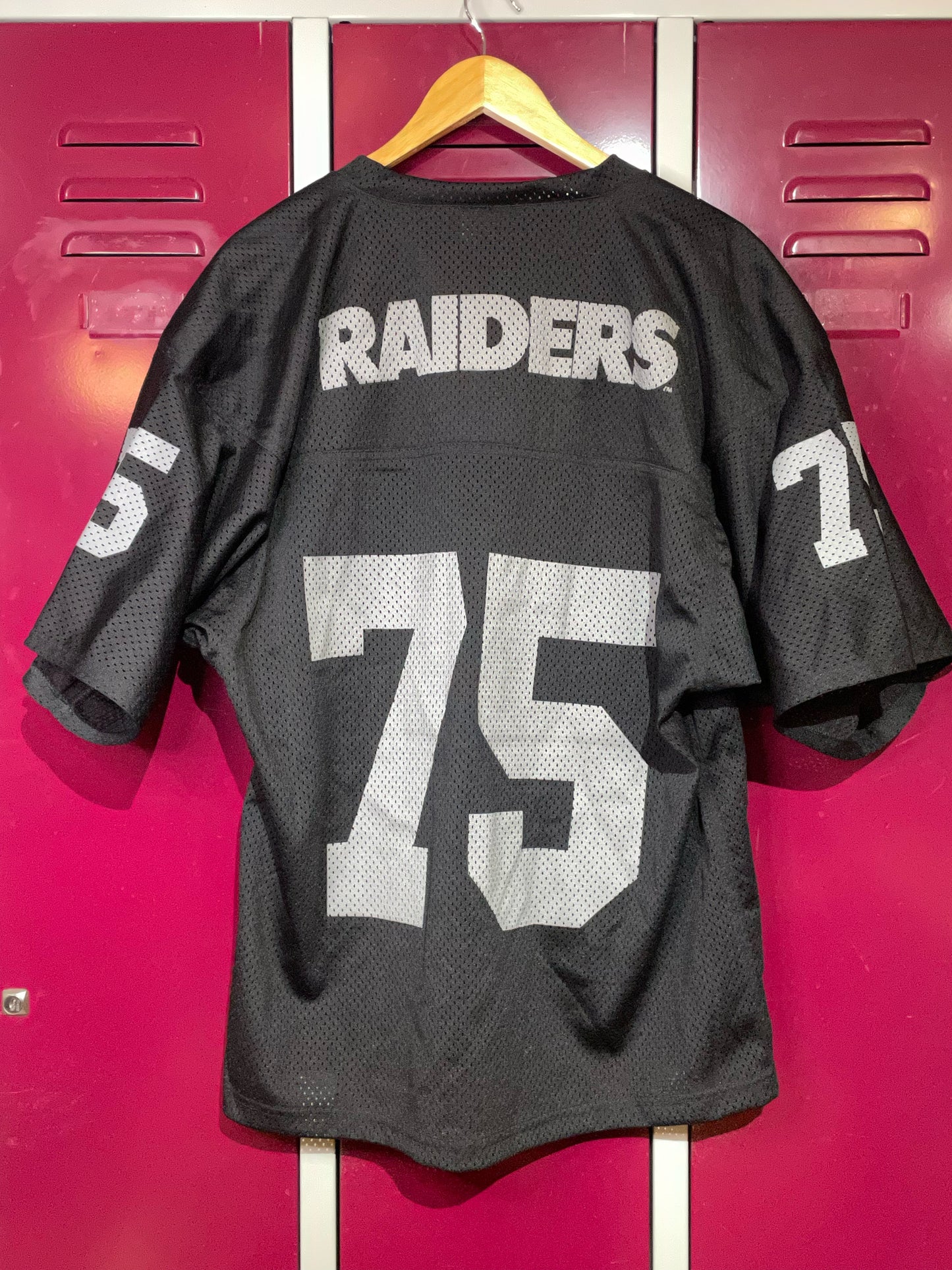 "DS" VINTAGE 90s PRO ONE LOS ANGELES RAIDERS "75" NFL JERSEY  SZ: One size