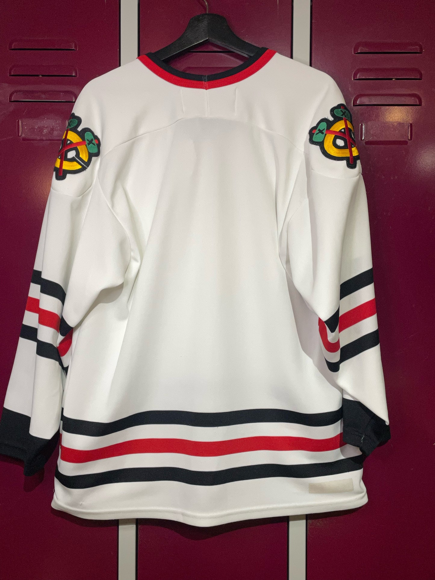 VINTAGE CCM CHICAGO BLACKHAWKS NHL HOCKEY JERSEY SZ: L